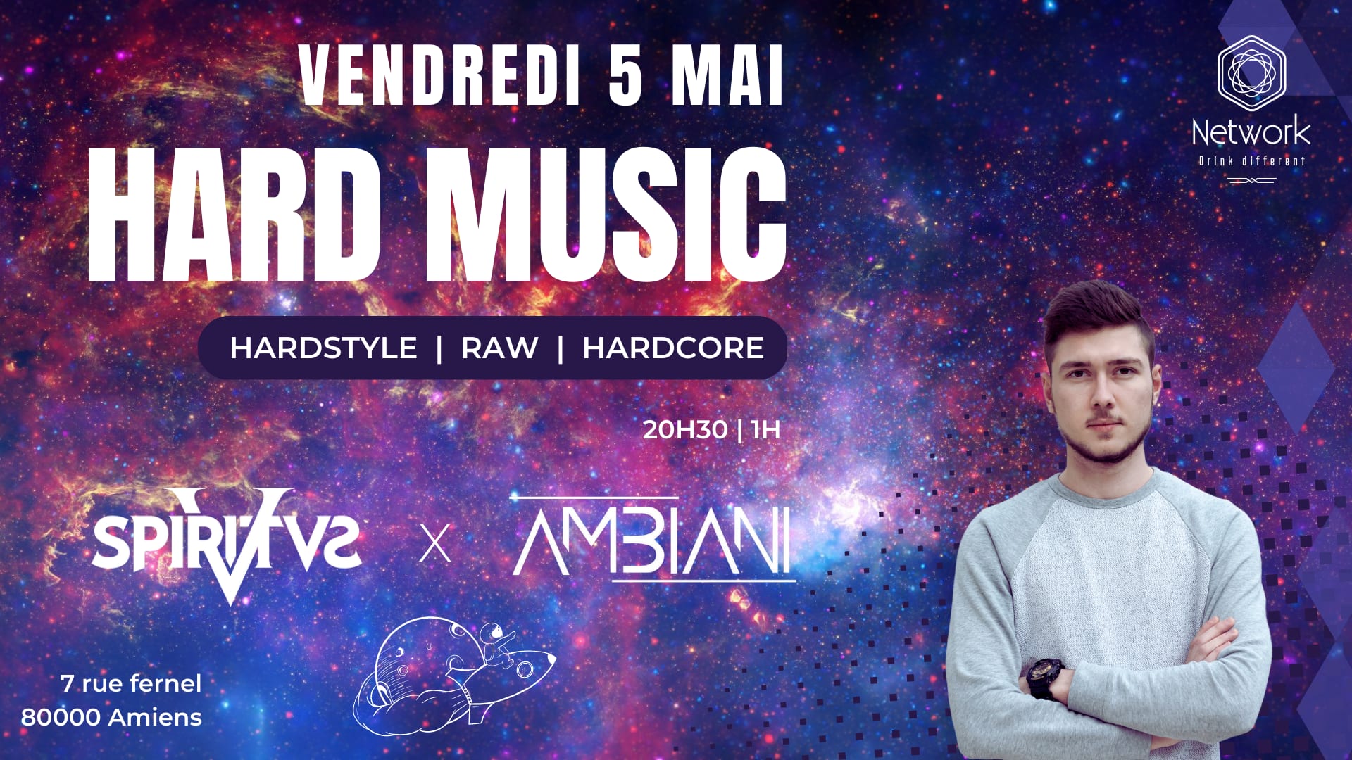 Party Raw - Le Network Invite Spiritvs X Ambiani Cover