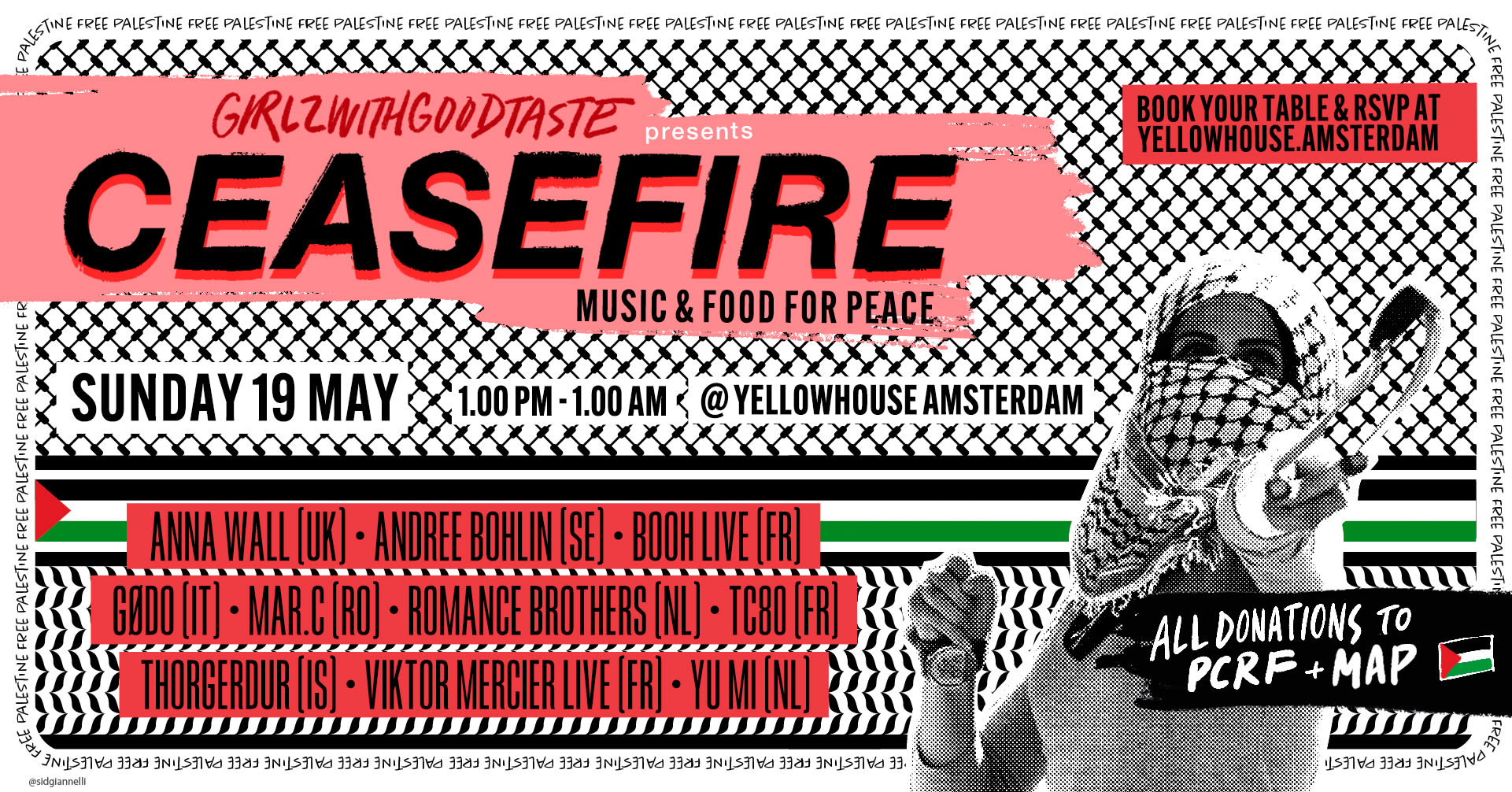 Ceasefire Music & Food For Peace @ Yellow House Amsterdam Cover