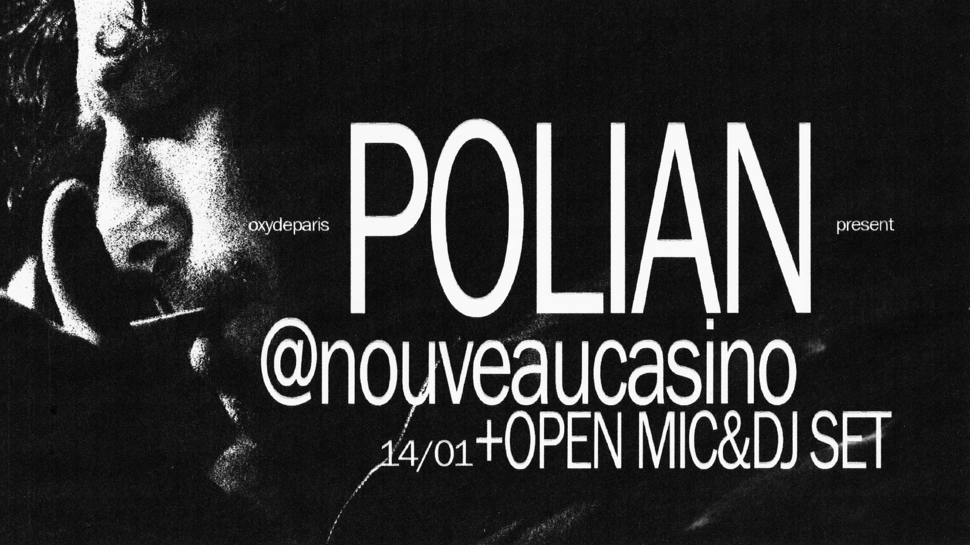 Polian, Open-Mic & Dj Set @Le Nouveau Casino Cover