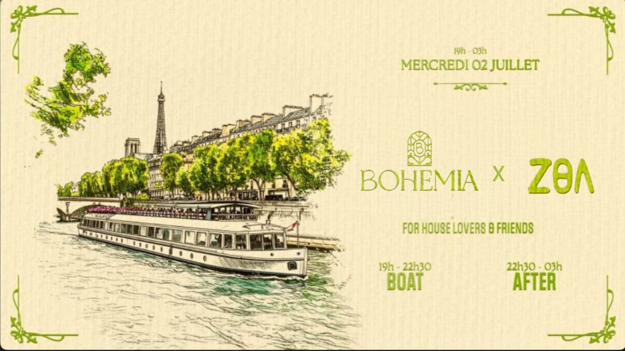 Bohemia X Zoa Cruise - Opening Edition - 2 Juillet Cover