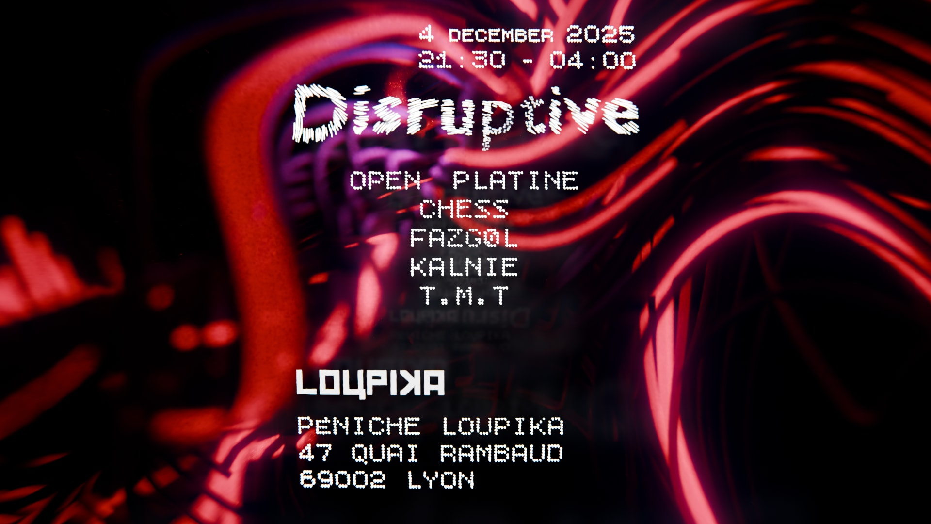 Disruptive W/ T.M.T, Kalnie, Chess, Fazgøl & Open Platine Cover