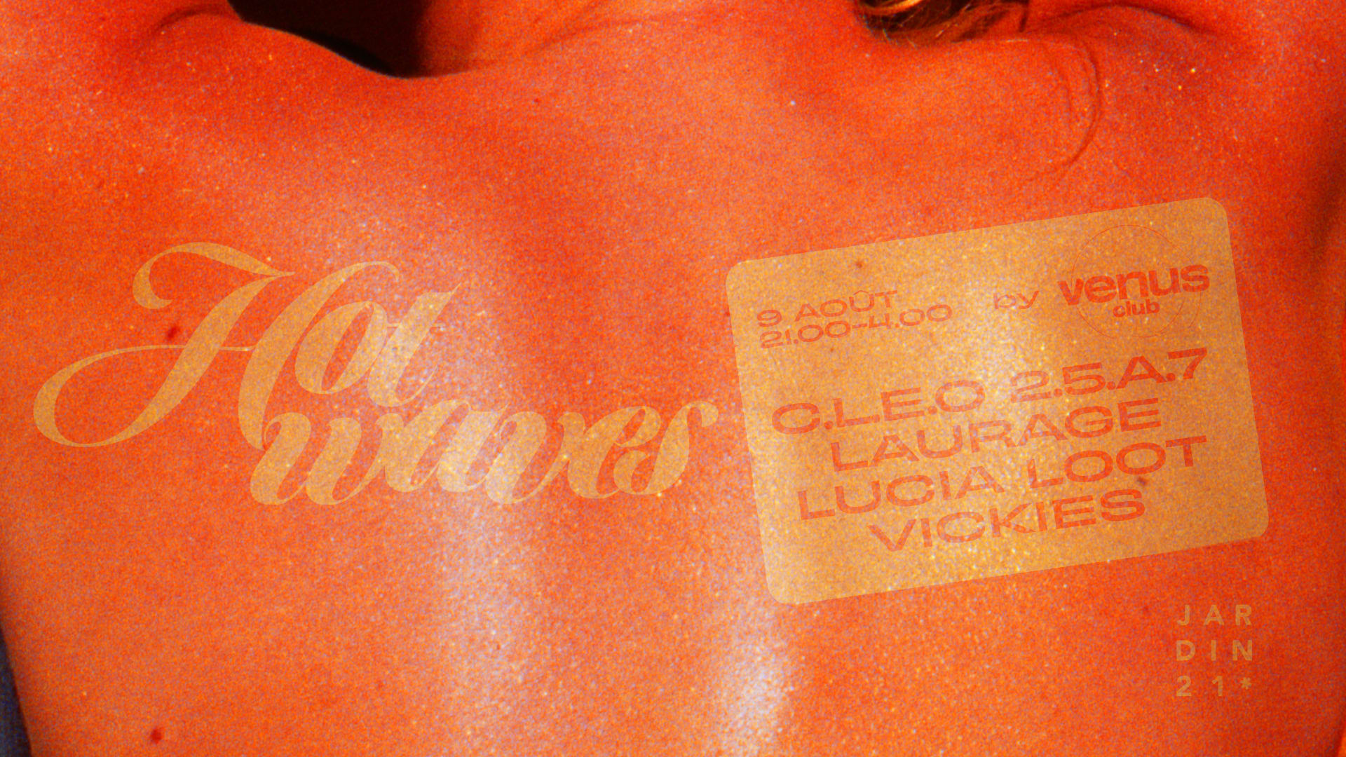 Hot Waves W/ Vénus Club ☼ Free Open Air Cover