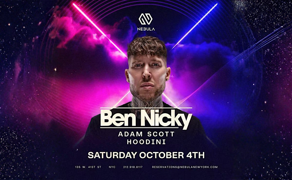 Nebula Fridays Events Sounds By Dj Ben Nicky Cover
