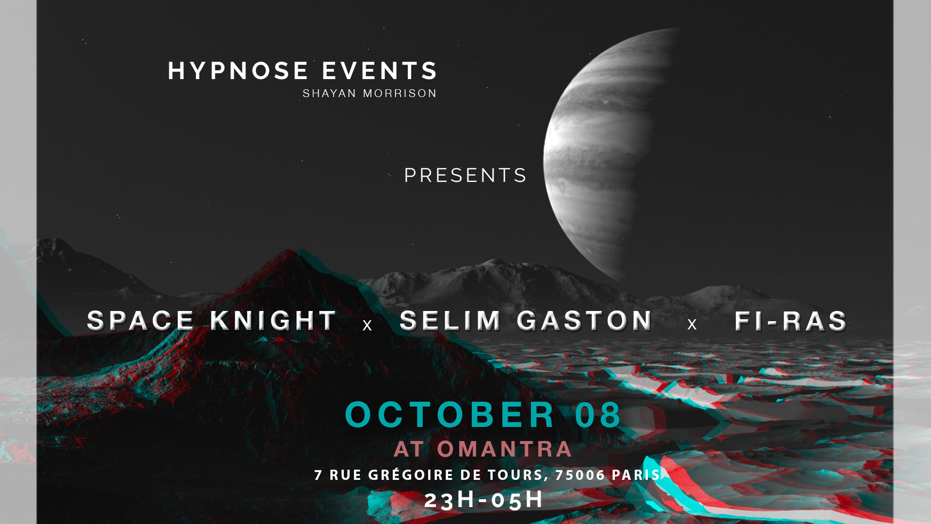 Hypnose Events Invites❌Selim Gaston❌Space Knghit❌Fi-Ras❌ Cover