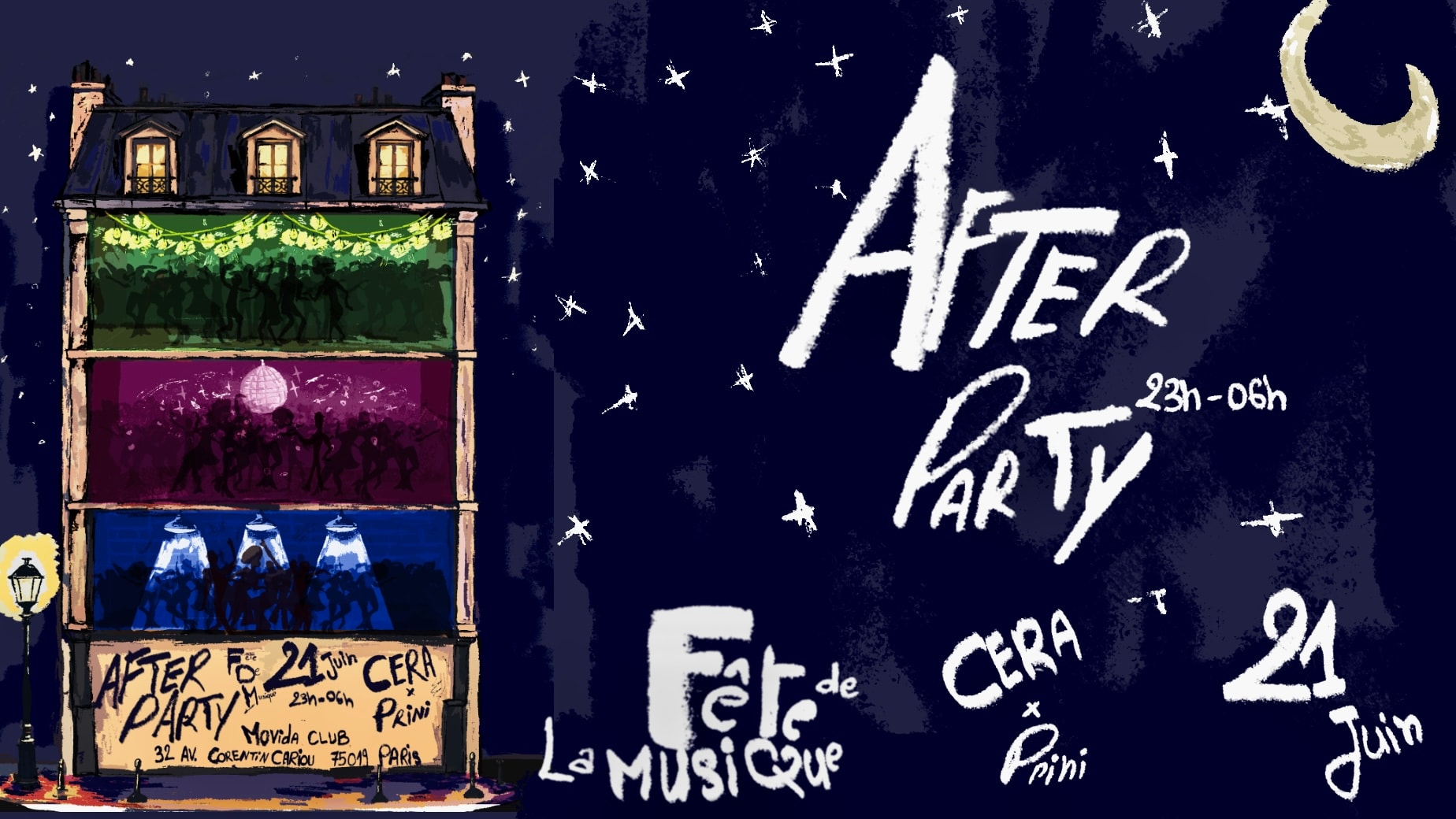 Prini X Cera - Fête De La Musique Afterparty @Movida Cover