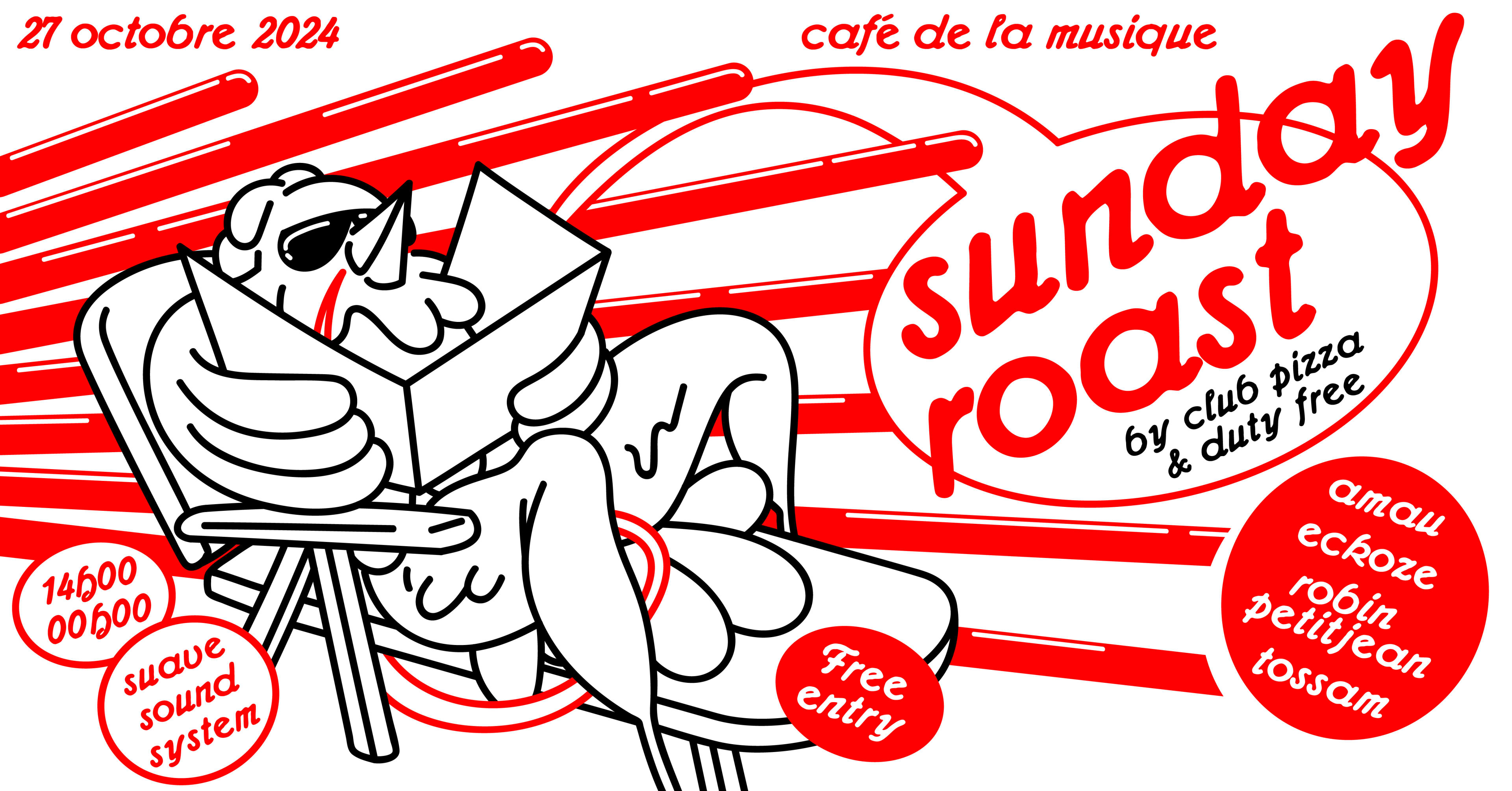 Sunday Roast W/ Eckoze, Amau, Robin Petitjean, Tossam Cover