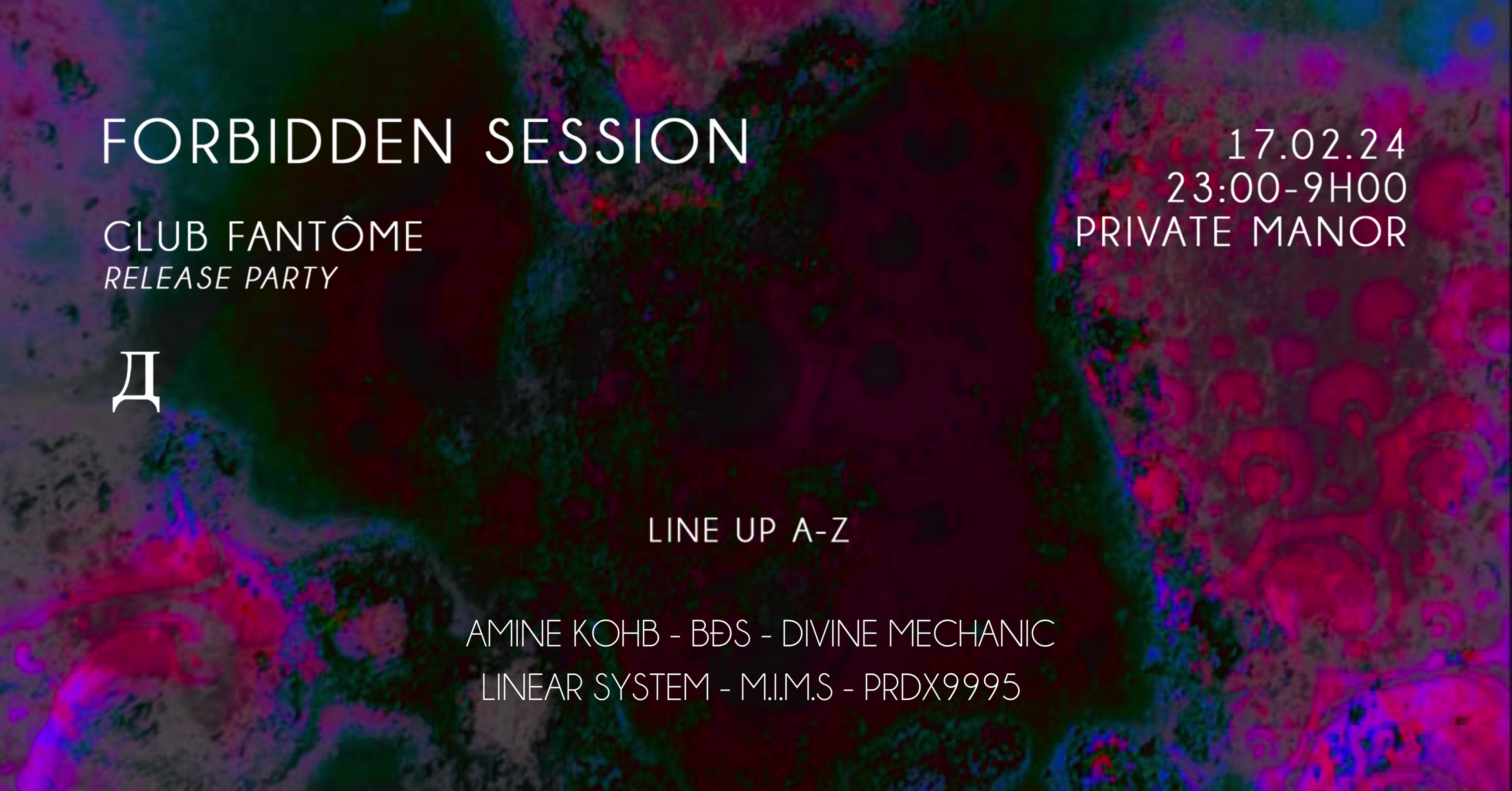 Club Fantome X Forbidden Sessions- Release Linear System Cover