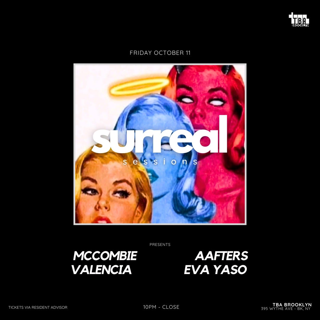 Surreal Sessions: Mccombie, Eva Yaso, Valencia, Aafters Cover