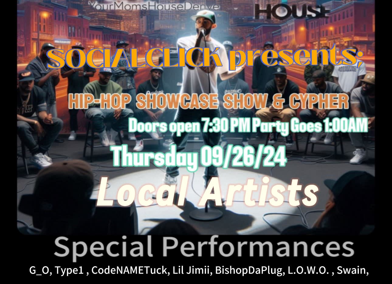Socialclick Presents: A Local Hip-Hop Showcase & Cypher Cover