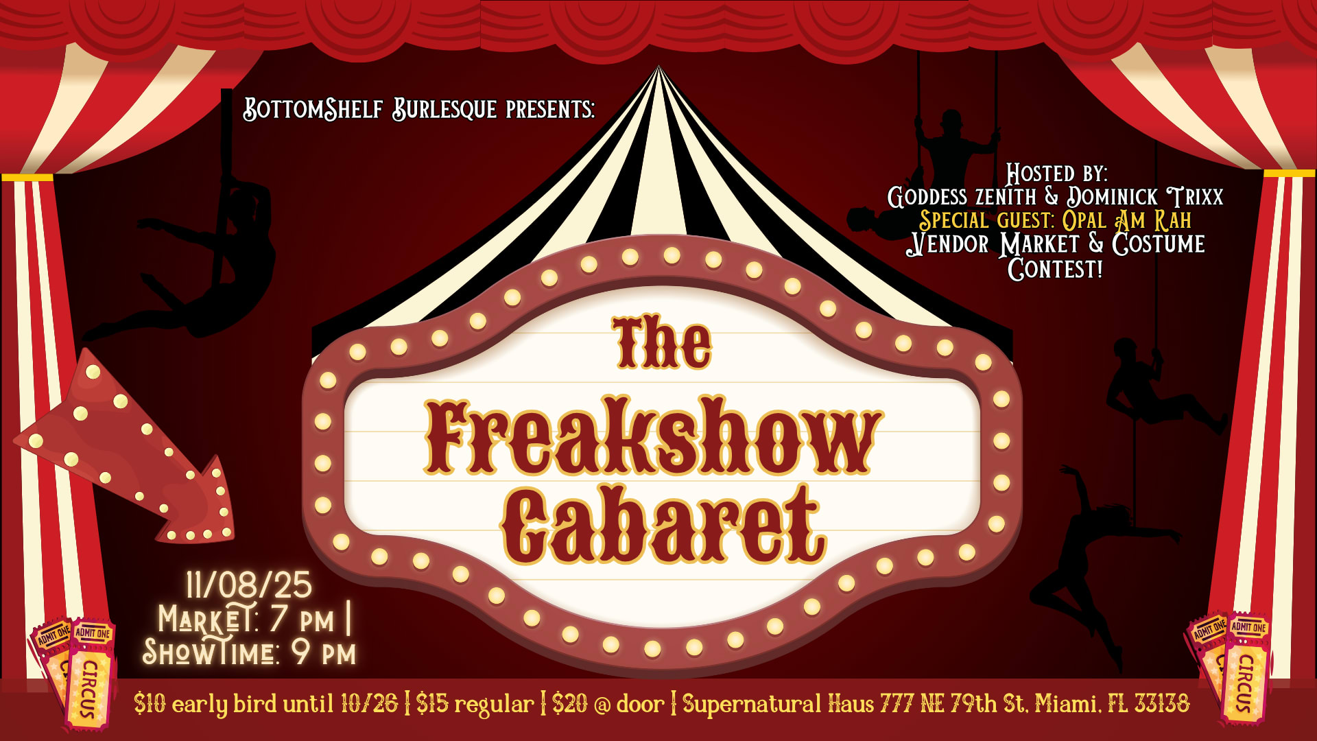 The Freakshow Cabaret By Bottomshelf Burlesque Cover