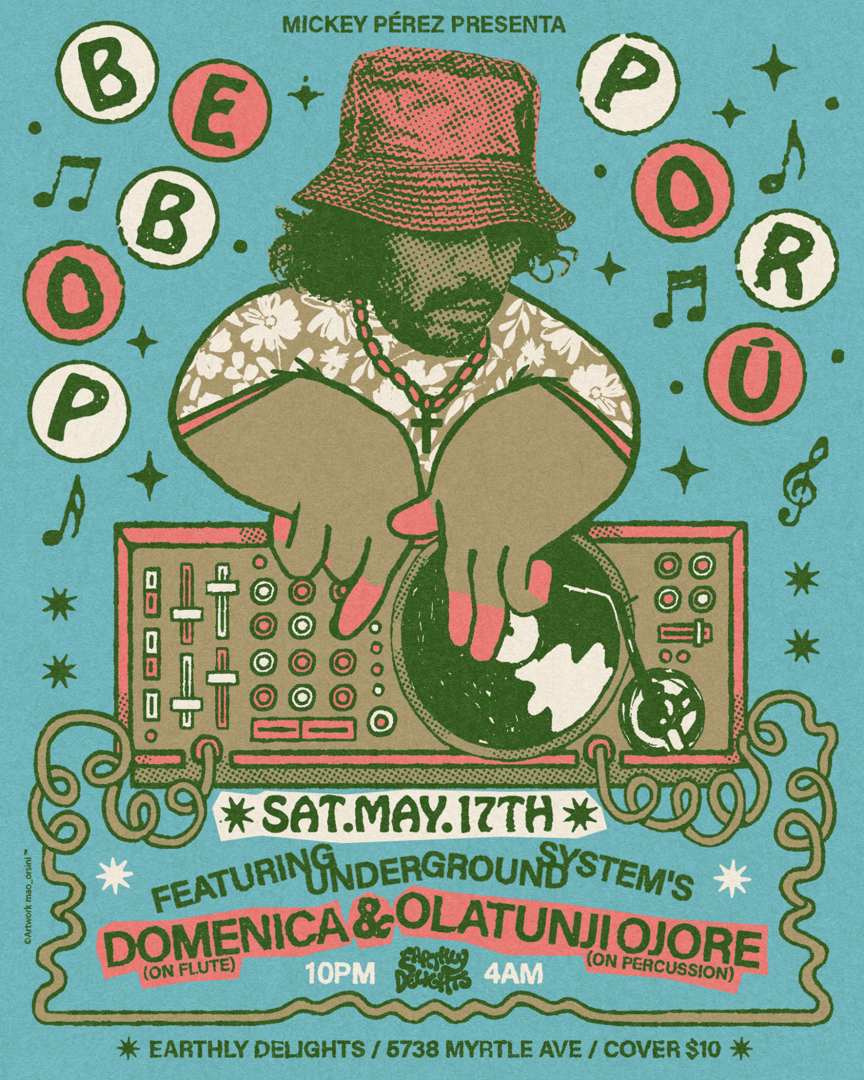 Mickey Pérez Presents Bebop Porú : Domenica & Olatunji Ojore Cover