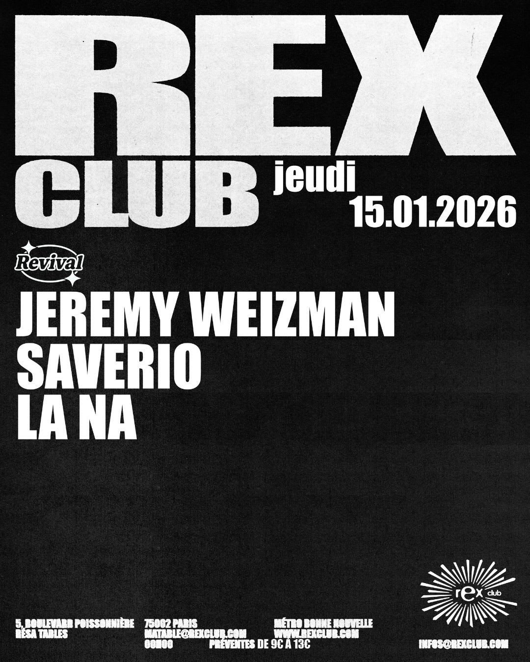 Revival X Rex : Jeremy Weizman, La Na, Saverio Cover