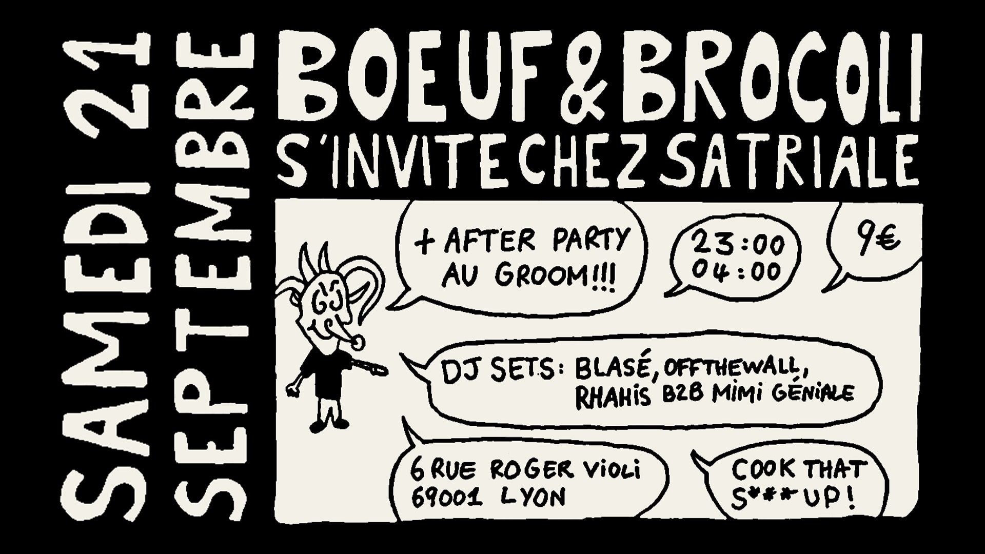 Boeuf & Brocoli X Satriale After Party @Groom Cover