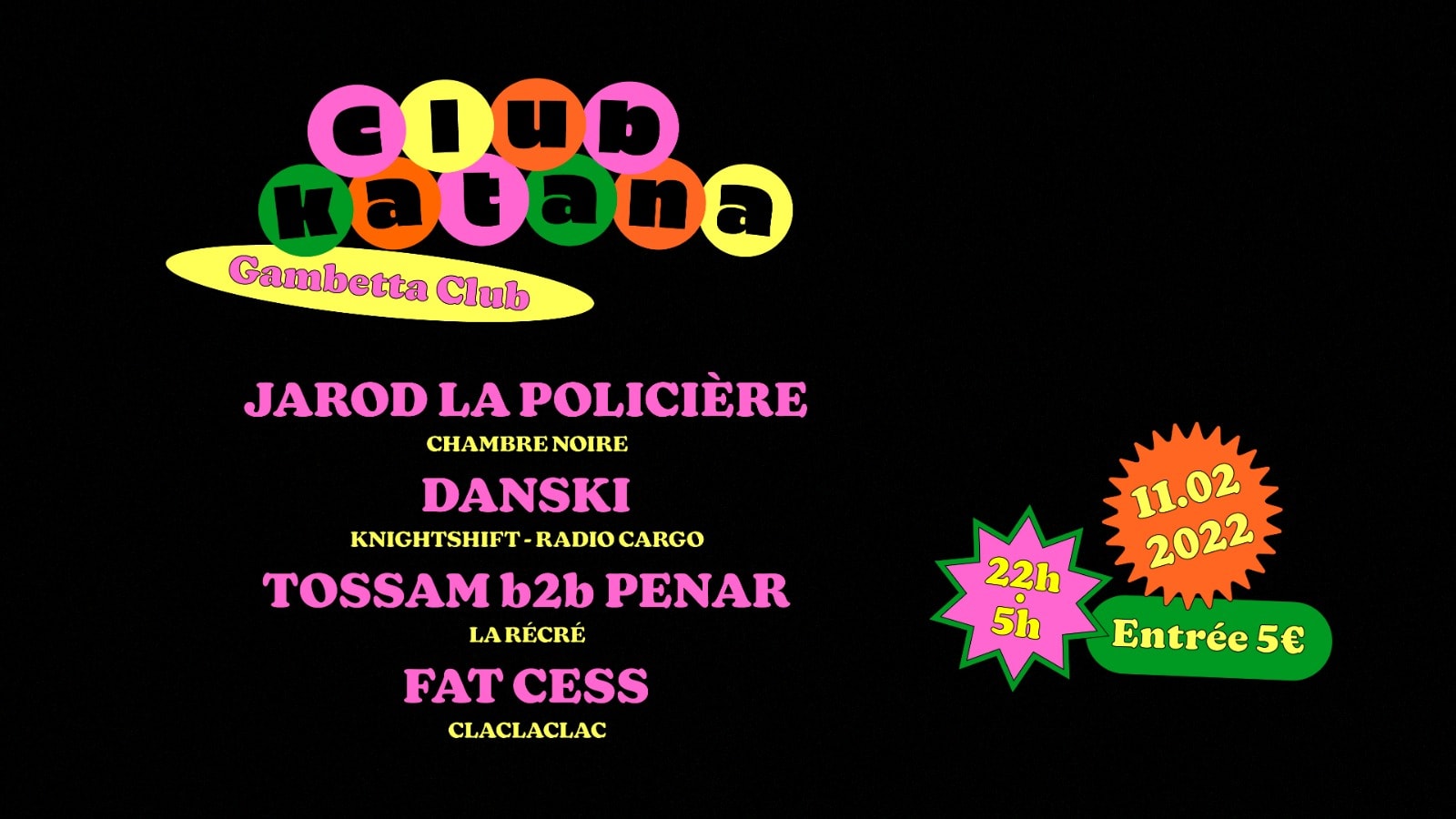 Club Katana X Gambetta Club Cover