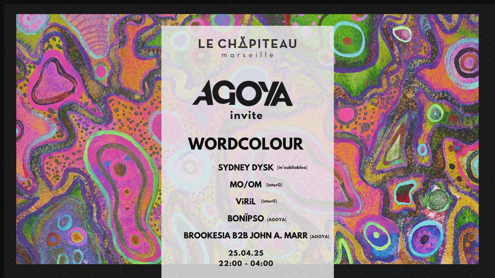 Agoya Invite Wordcolour Cover