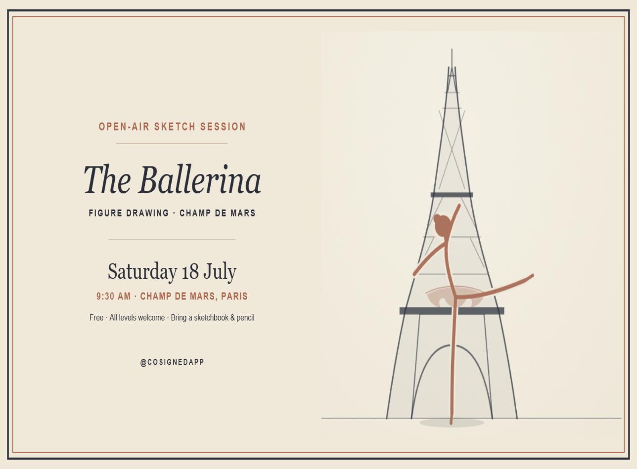 Figure Drawing (Ballerina) At Champ De Mars Cover