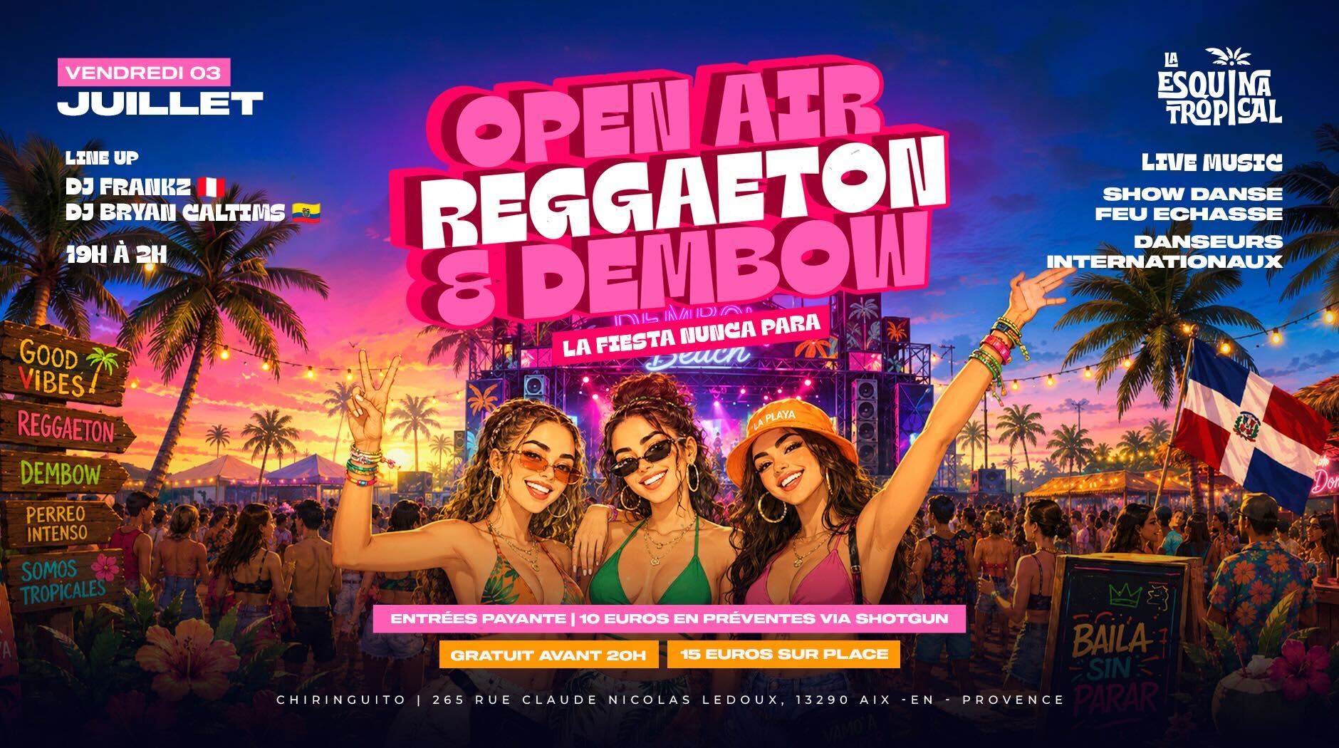 Open Air Reggeaton & Dembow - Esquina Tropical Cover