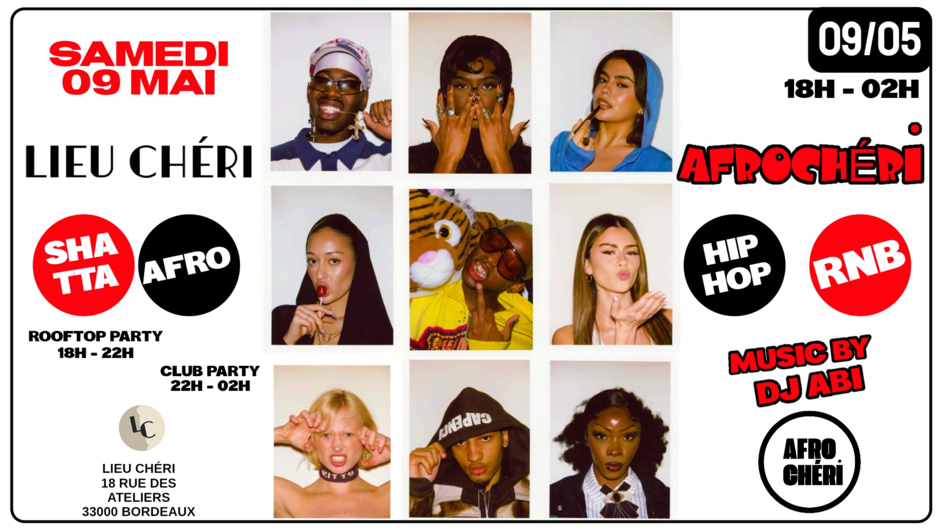Afrochéri #4 Bordeaux   Afro Shatta Rnb Rooftop + Club Cover