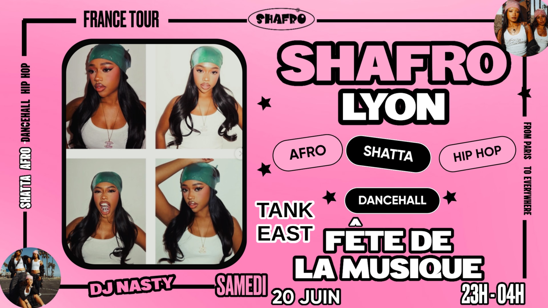 Shafro @Lyon Fête De La Musique  :  Afro Shatta Hip Hop Cover