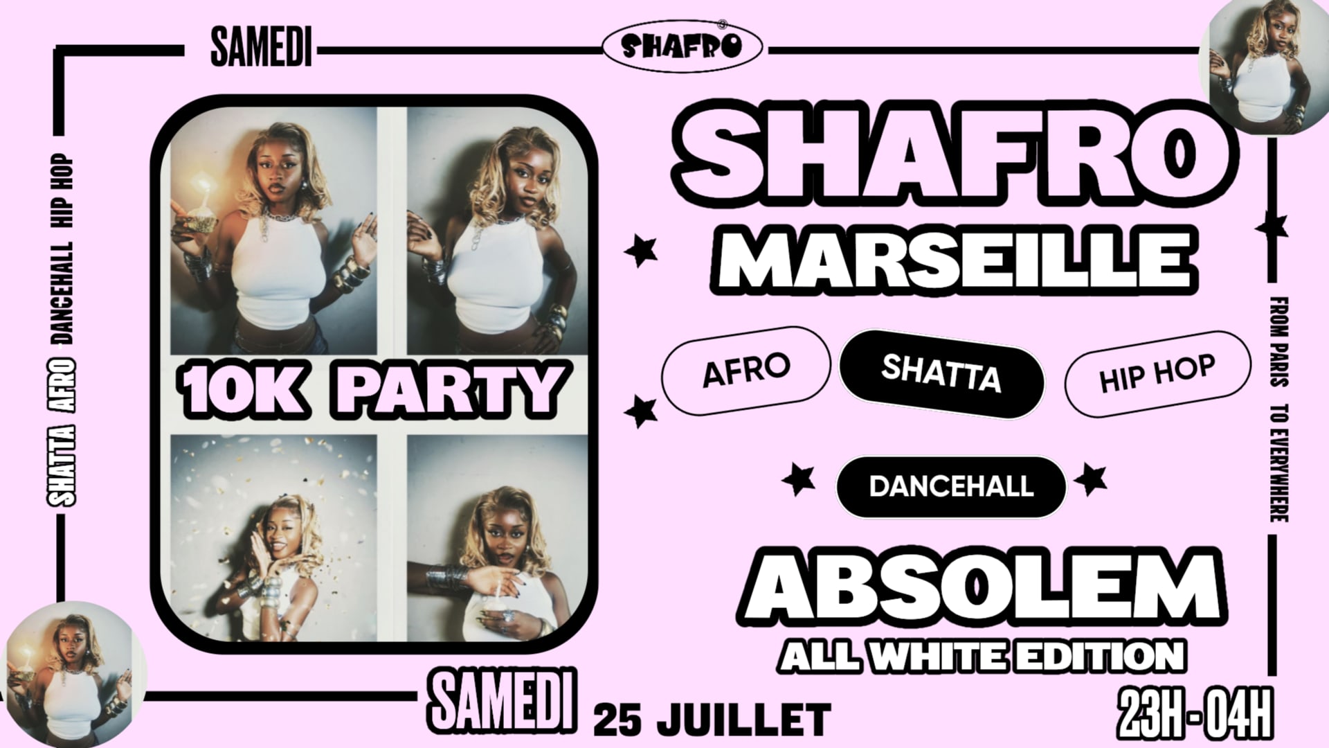 Shafro @Marseille Special 10k Party  : All White Edition Cover