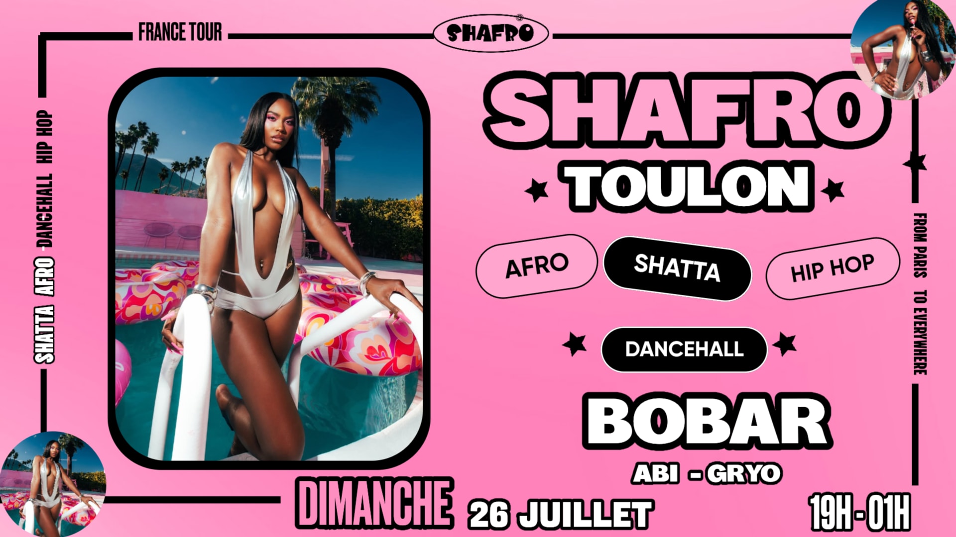 Shafro @Toulon  : 1st Time : Afro , Shatta, Dancehall Cover