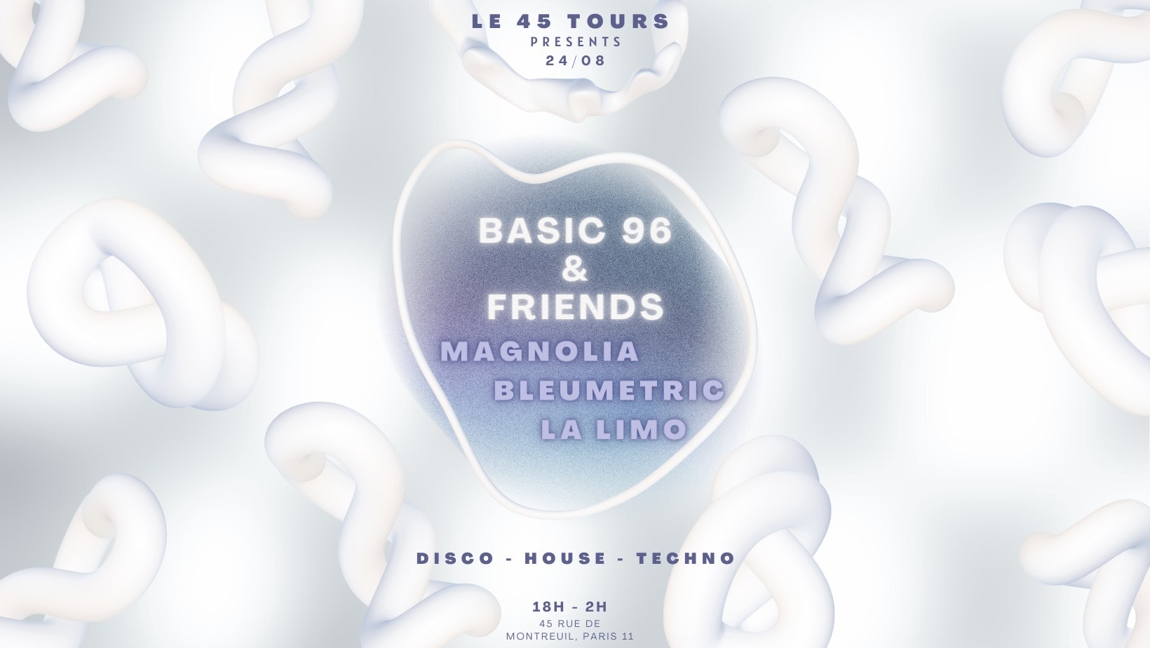 Basic 96 & Friends : Magnolia, La Limo & Bleumetric Cover