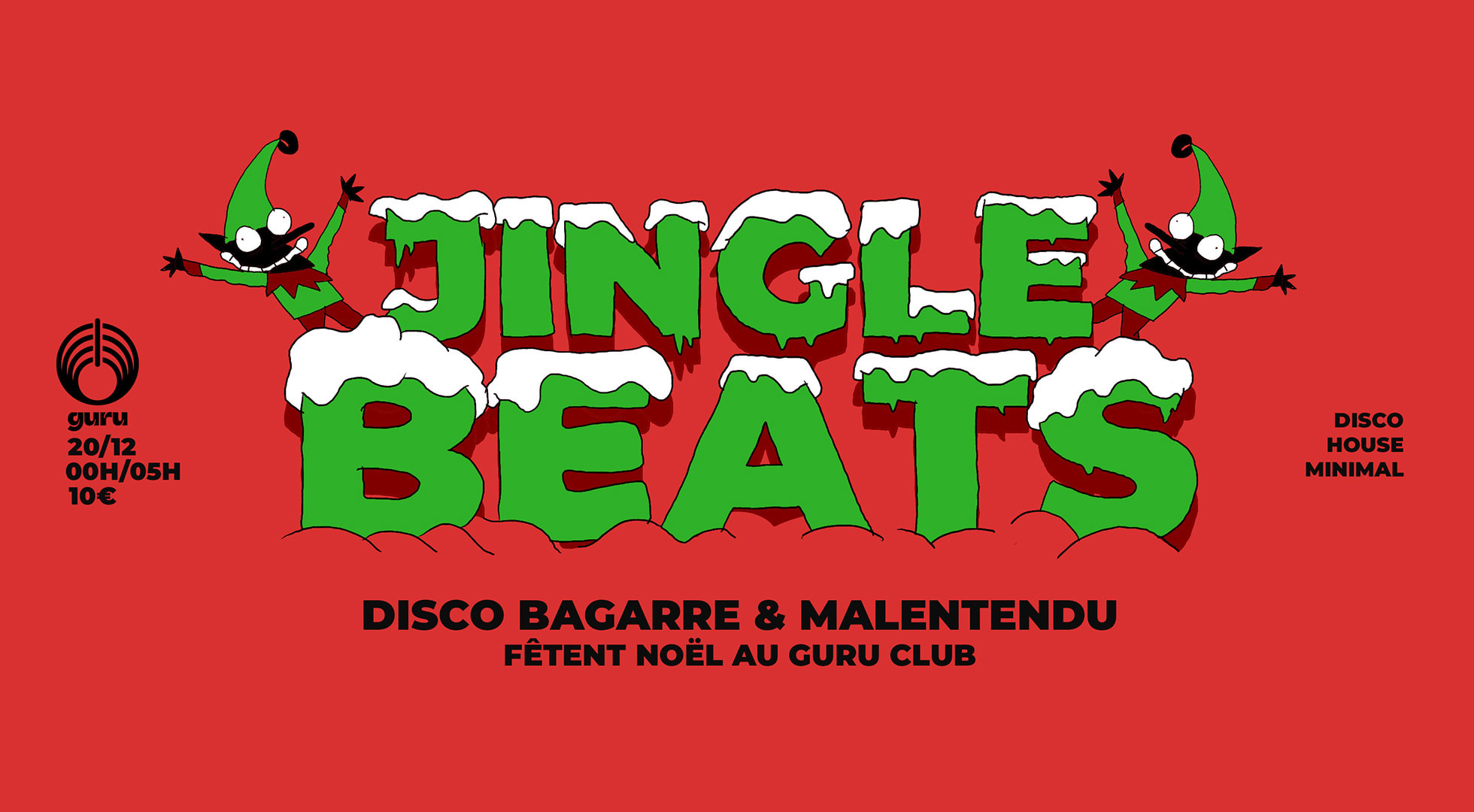Jingle Beats • Disco Bagarre X Malentendu Au Guru Club Cover