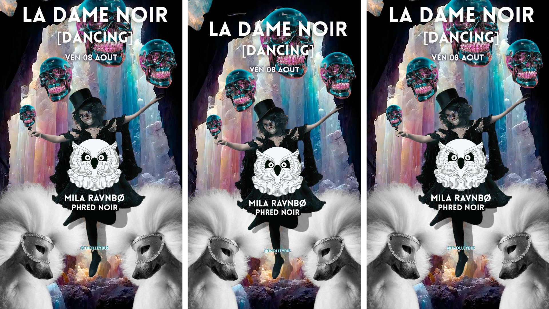 Mila Ravnbø + Phred Noir @ La Dame Noir (Marlin+Trolleybus) Cover