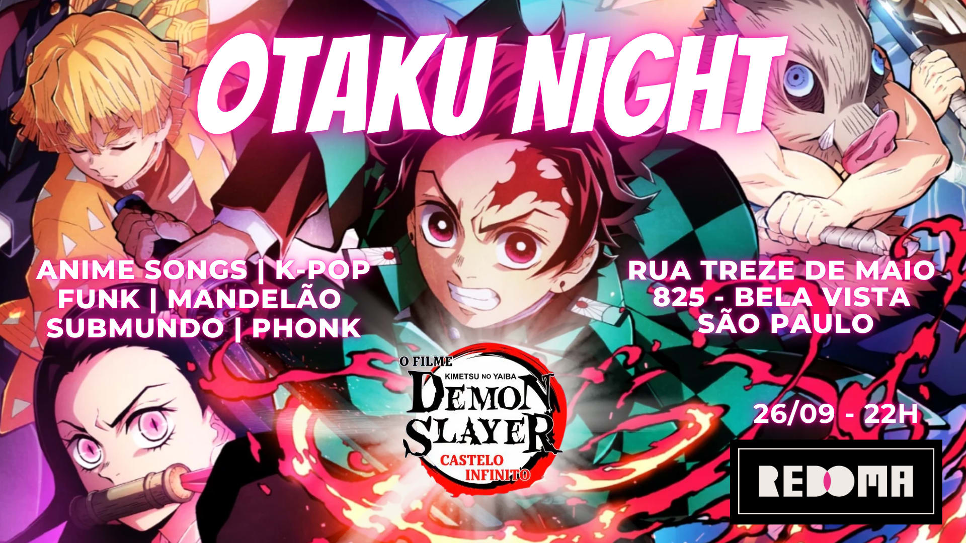 26/9 - Otaku Night Na Redoma Bixiga Cover