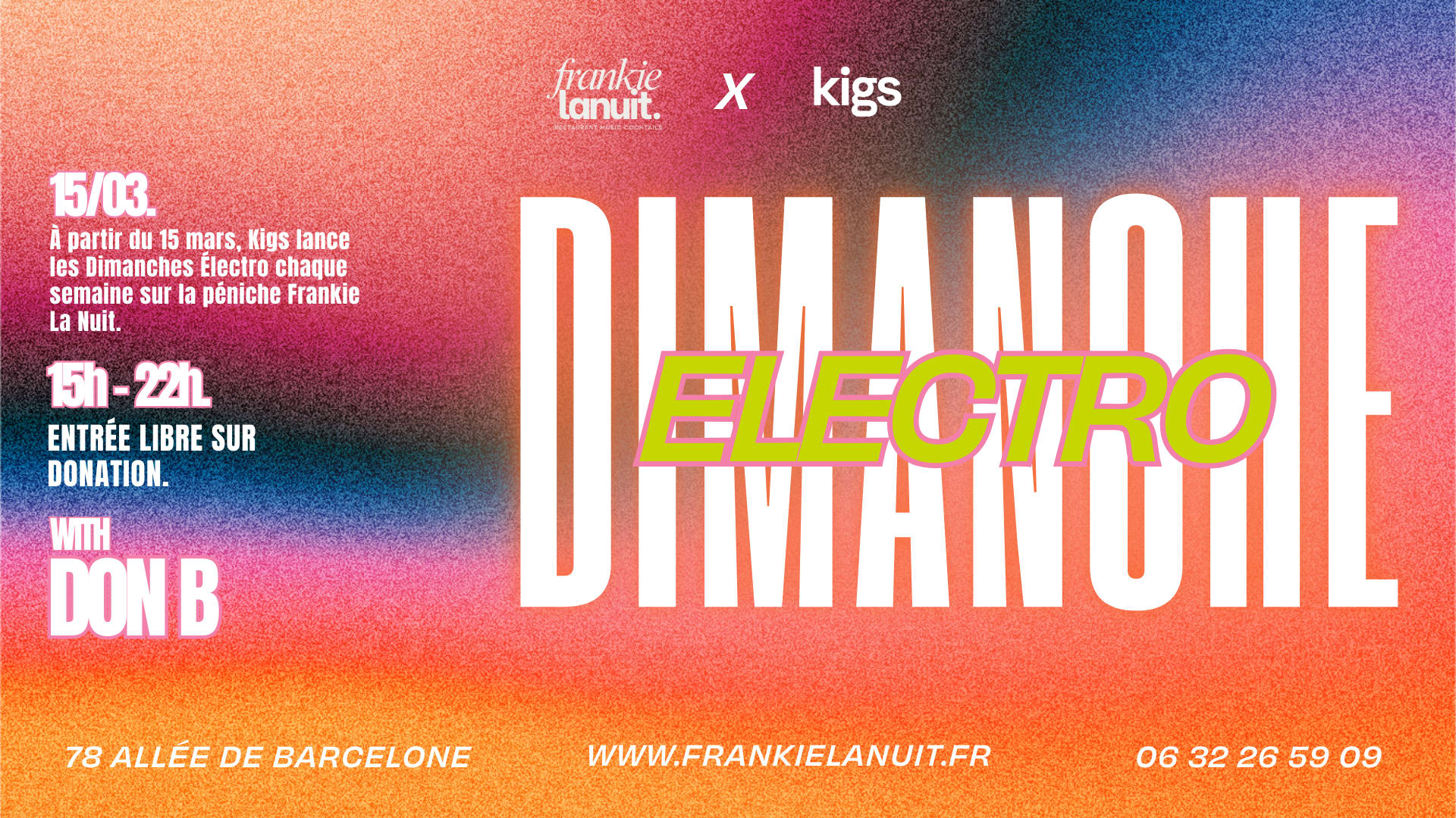 Kigs – Dimanche Electro #1 – Don Barbaras @ Frkn8 Cover