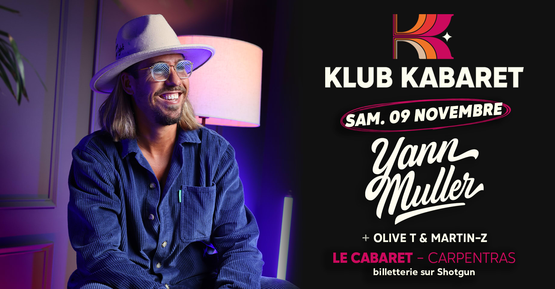 Klub Kabaret Invite Yann Muller ! Cover