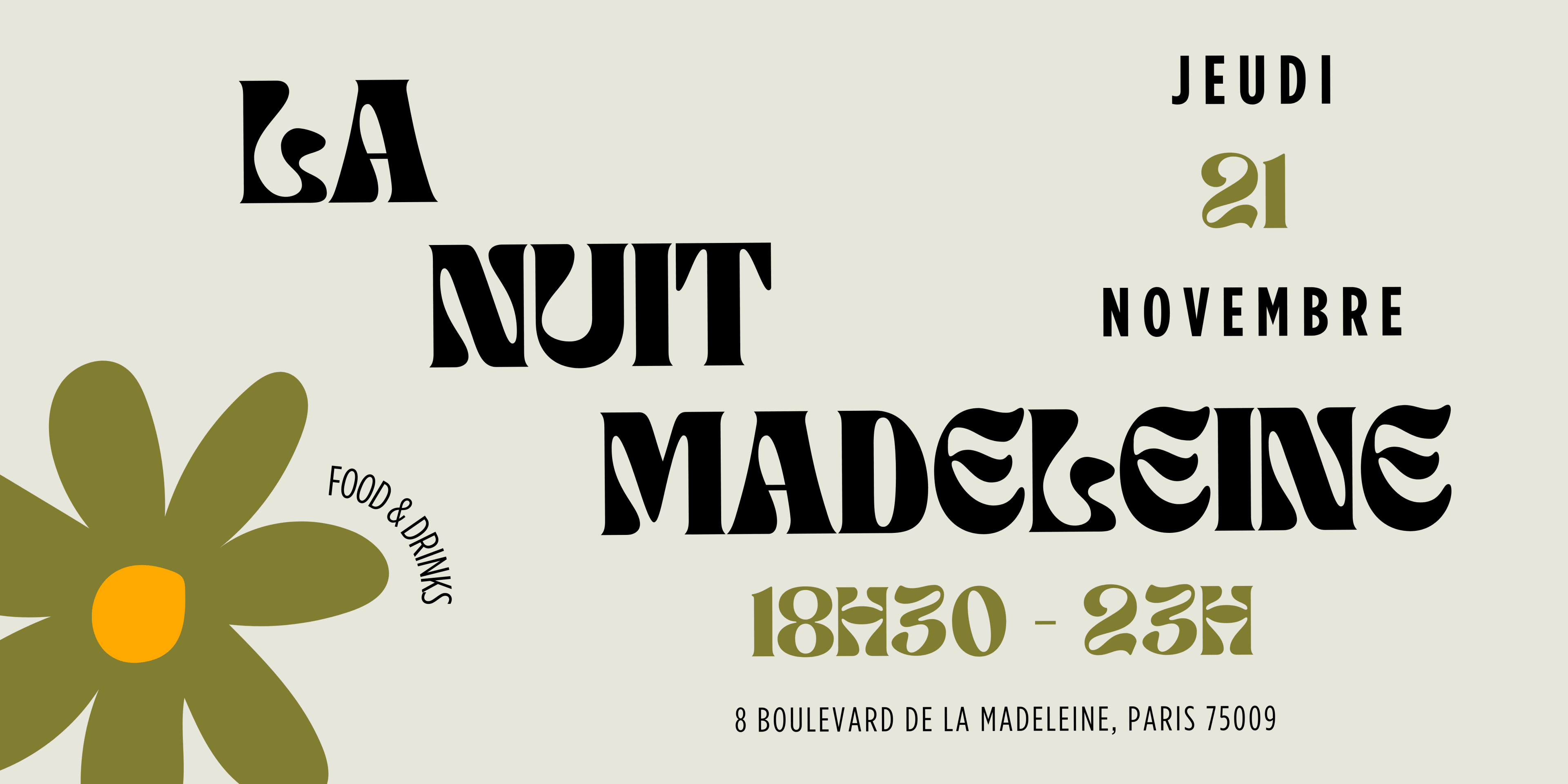 La Nuit Madeleine - Opening (Afterwork) Cover