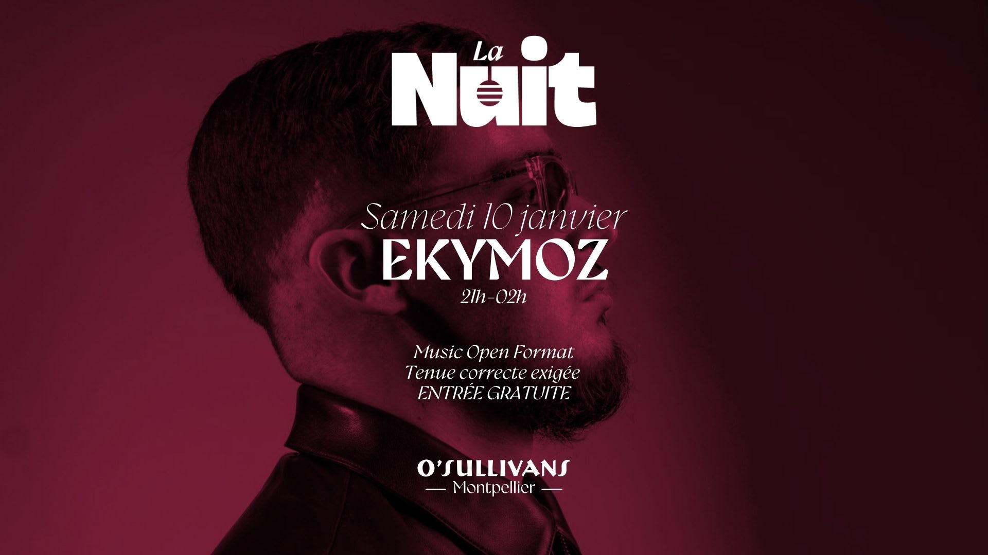 Samedi 10.01.26 - O'sullivans Pub Montpellier Cover