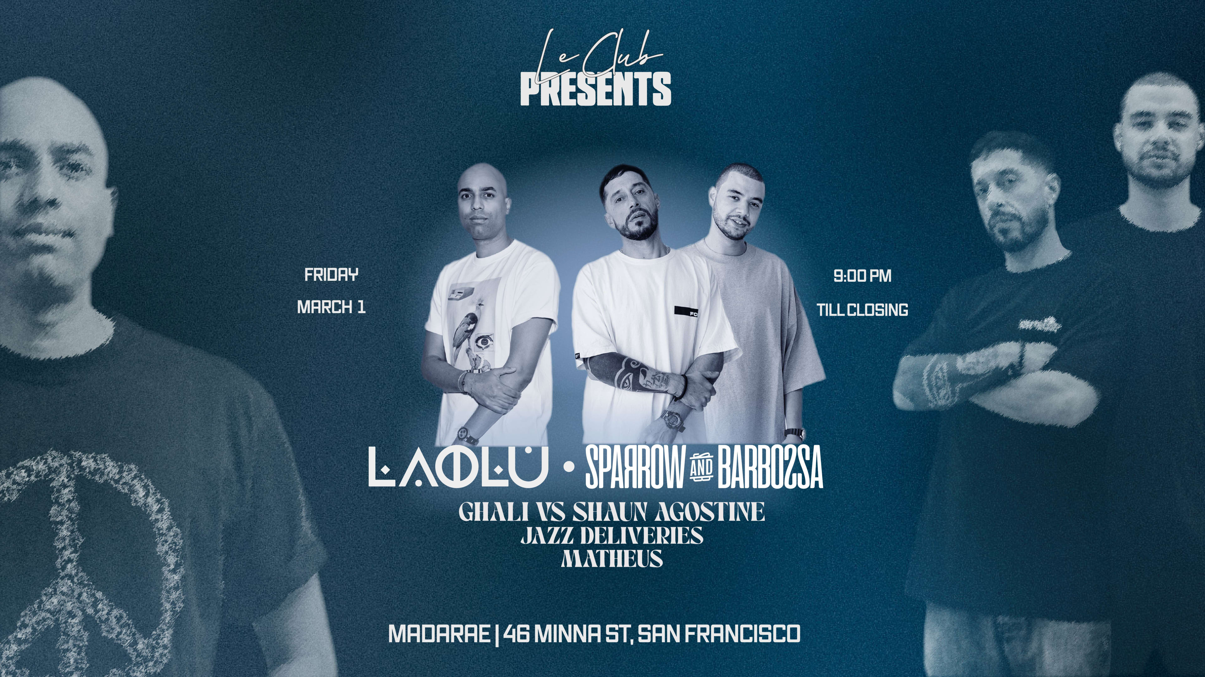 Le Club Presents Laolu And Sparrow & Barbossa Cover