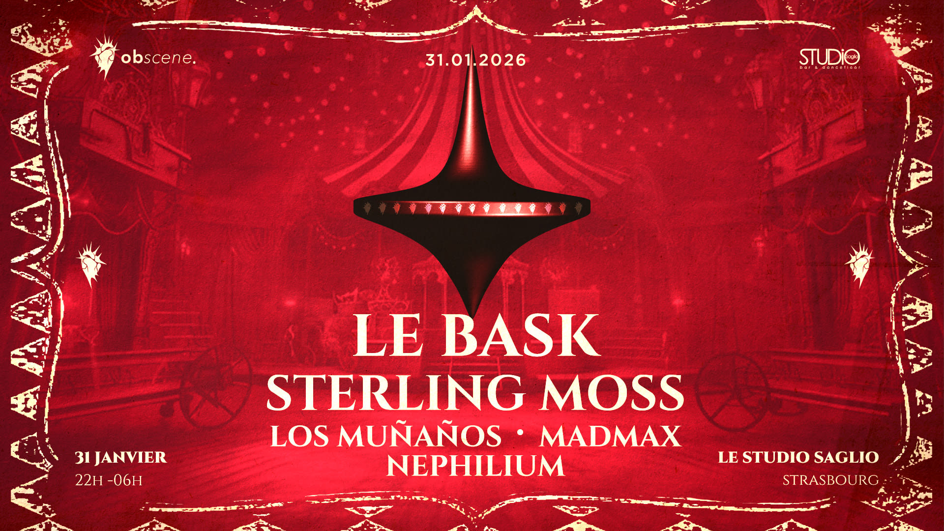 Obscene : Le Bask - Sterling Moss - Los Munanos Cover