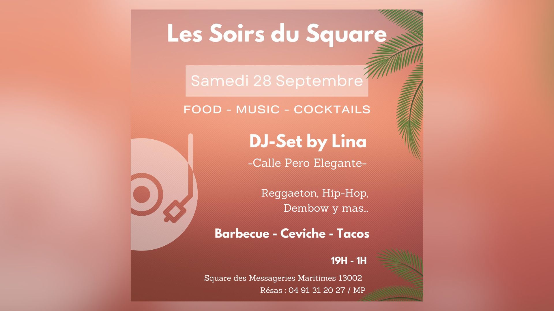 Les Soirs Du Square - Dj Lina - Calle Pero Elegante Cover