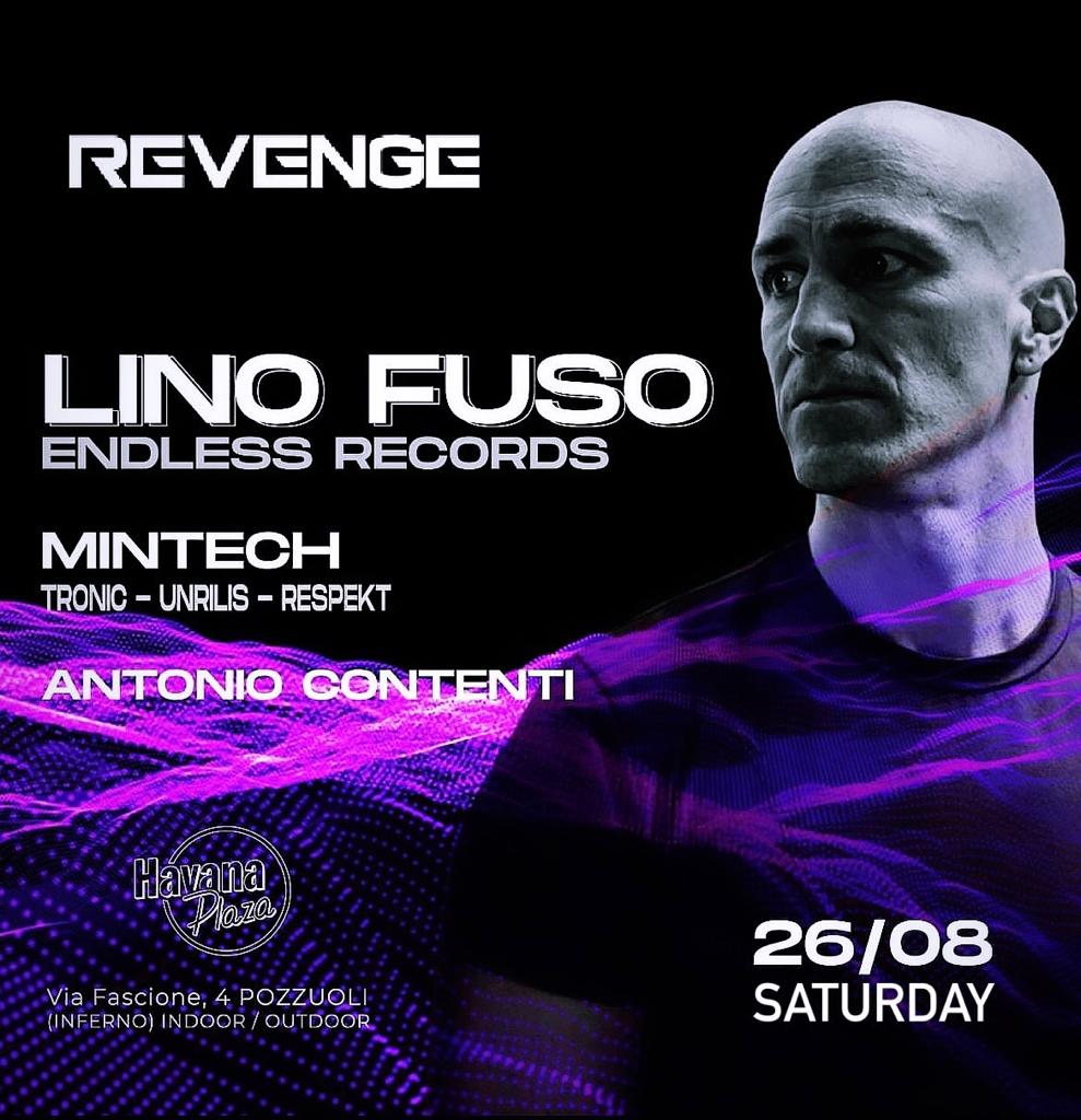 Lino Fuso Live   /  Disoteca Inferno Havana Plaza  Napoli Cover
