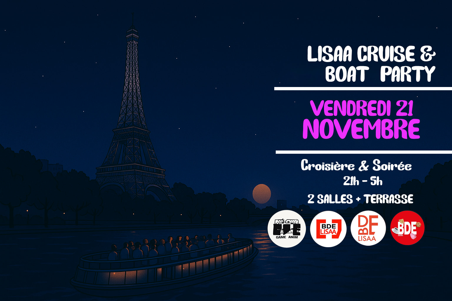 Lisaa Cruise & Boat Party Cover