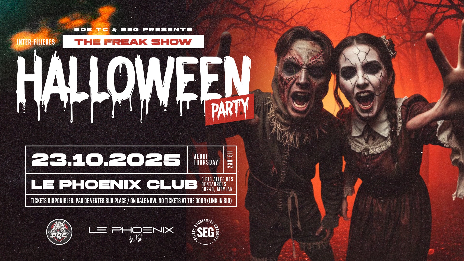 Halloween Party - The Freak Show @ Phoenix Club Cover