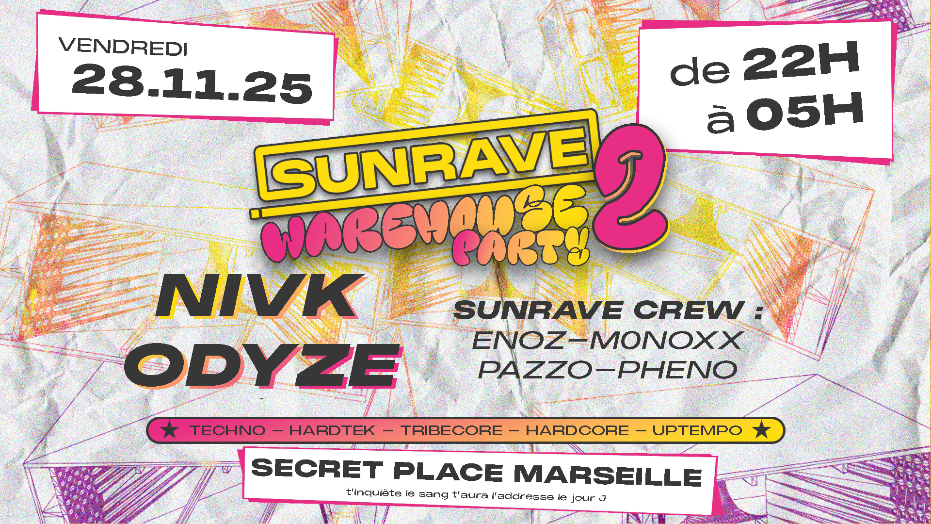 Sunrave Warehouse Party #2 Cover