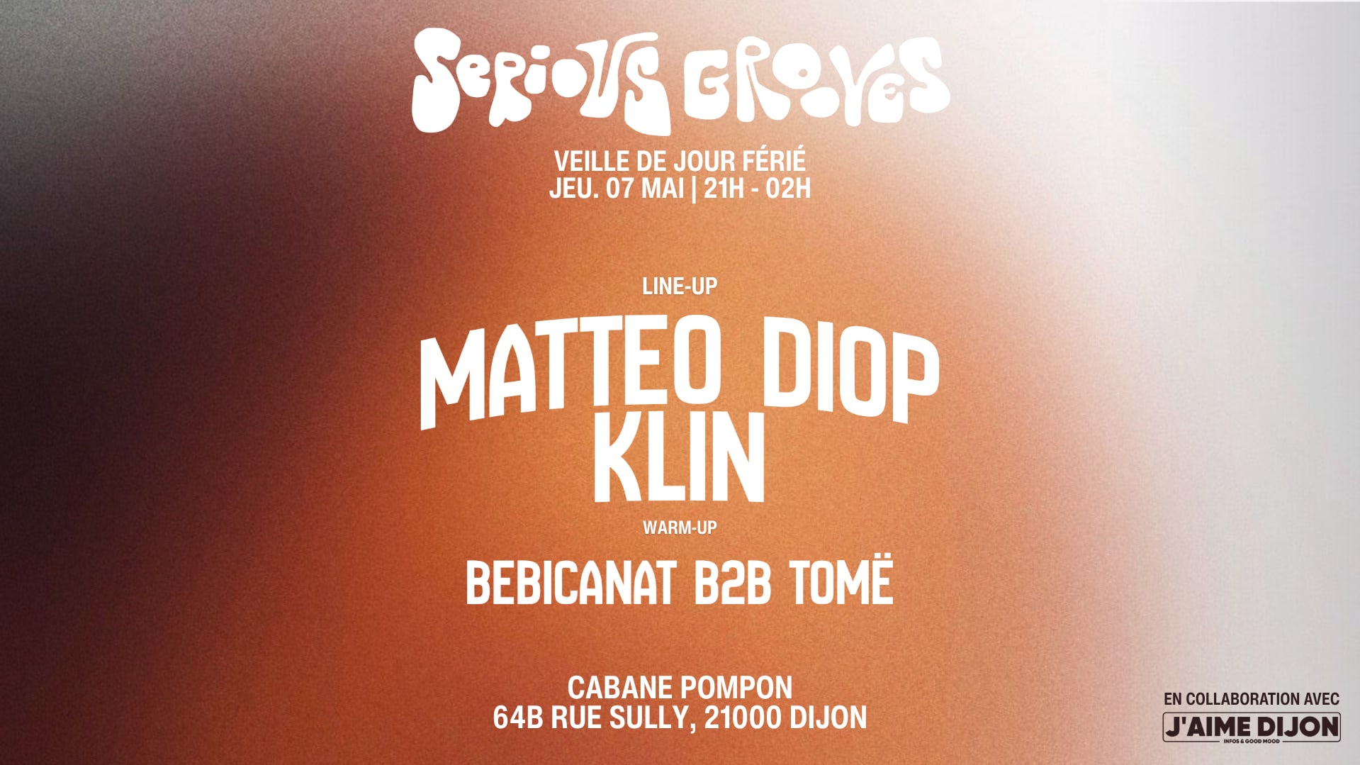 Serious Grooves | Cabane Pompon - Matteo Diop X Klin Cover