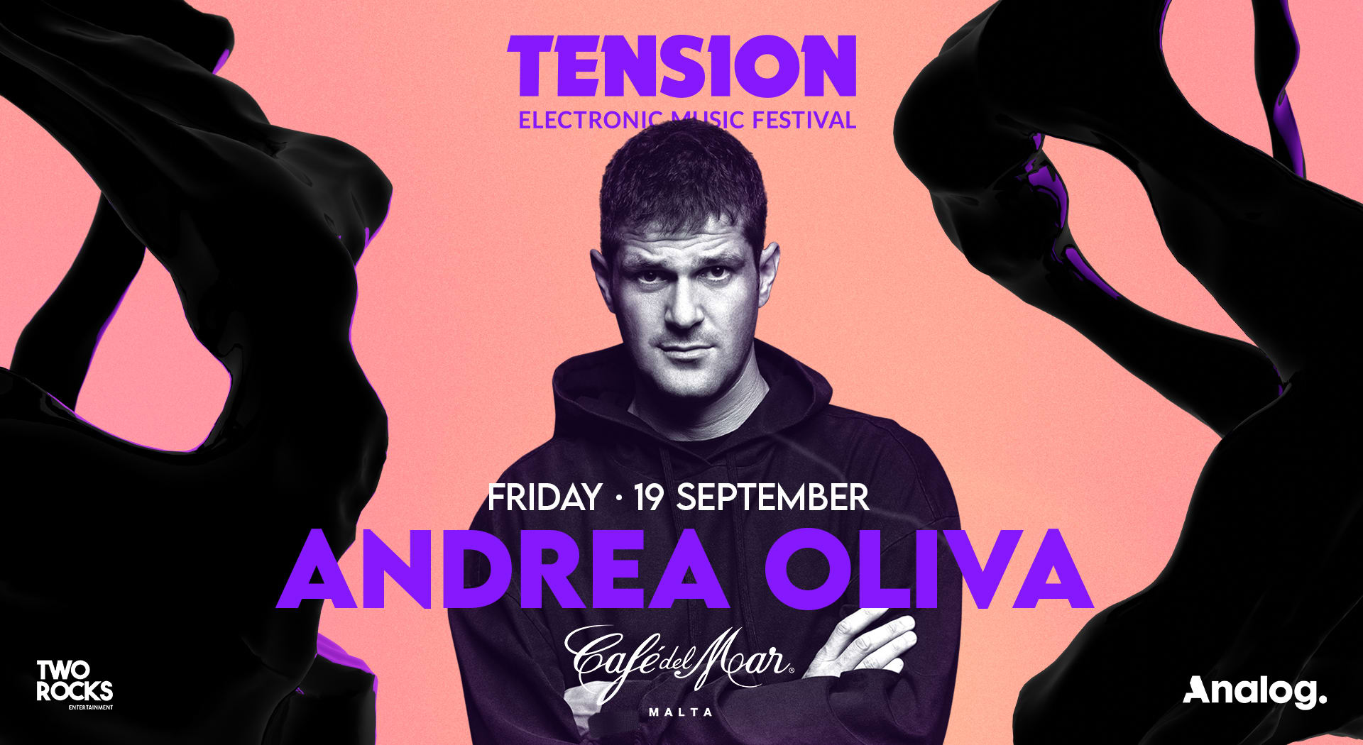 Tension Presents Andrea Oliva | Café Del Mar Malta Cover