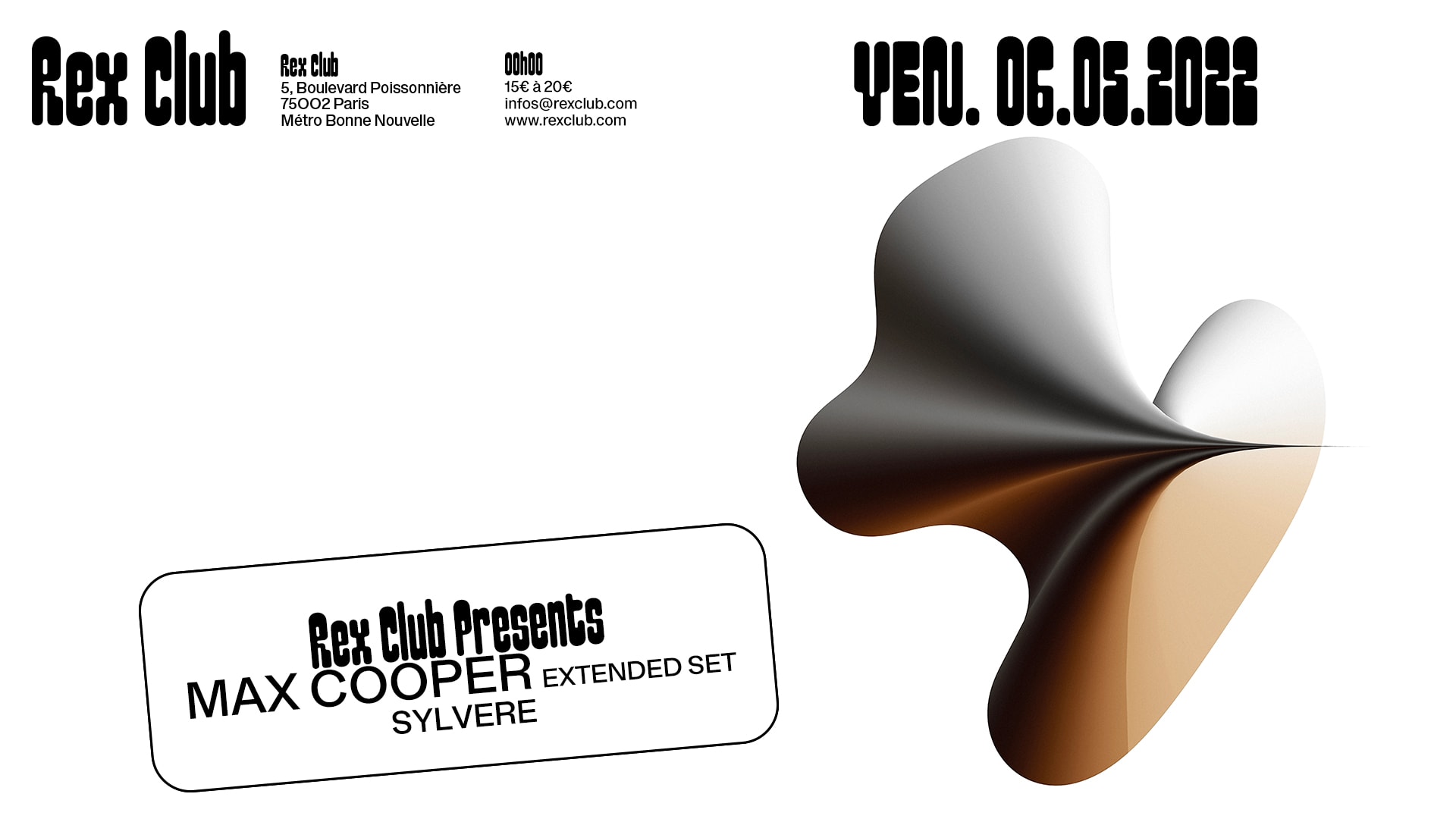 Rex Club Presents: Max Cooper Extended Set & Sylvere Cover