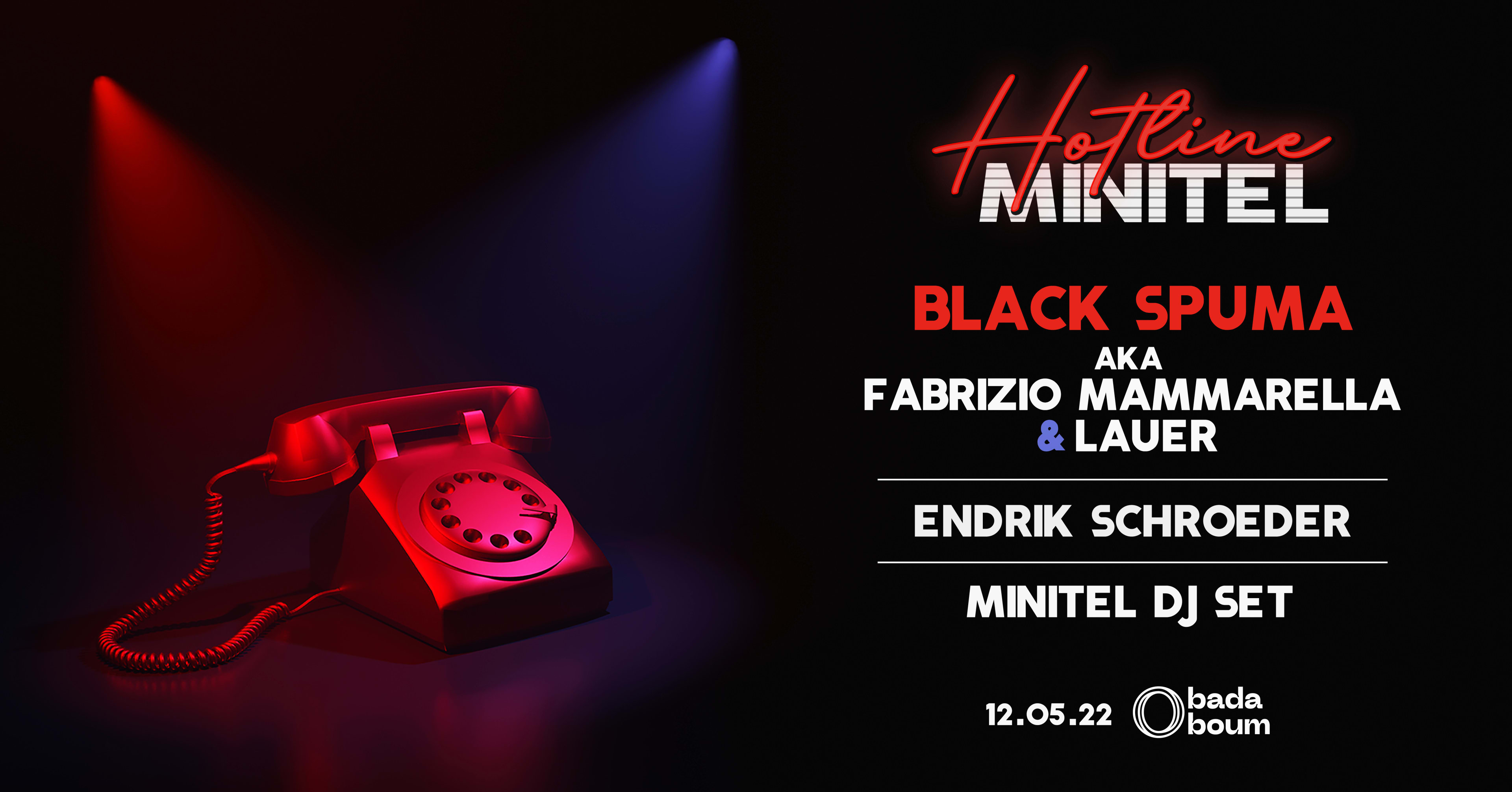 Hotline By Minitel : Black Spuma, Endrik Schroeder, Minitel Dj Set Cover