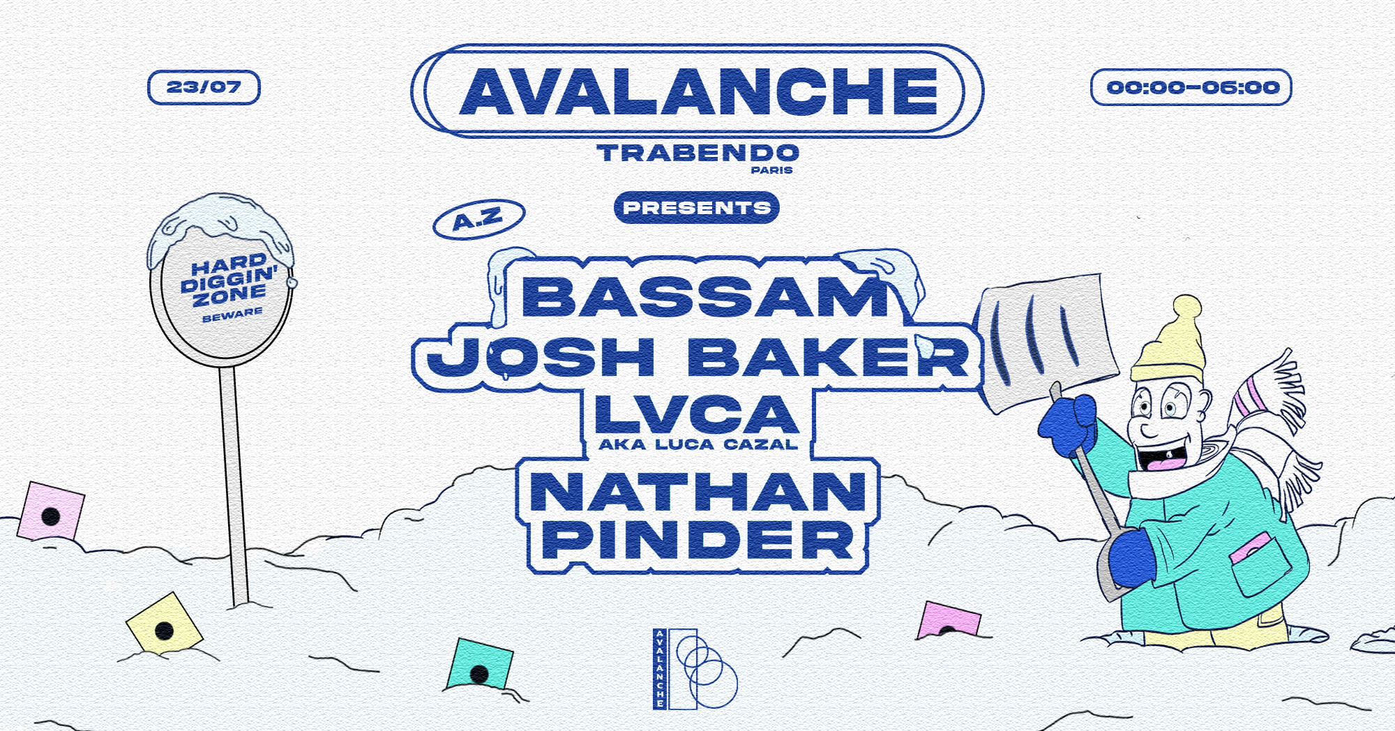Avalanche W/ Bassam + Josh Baker + Lvca + Nathan Pinder &More Cover