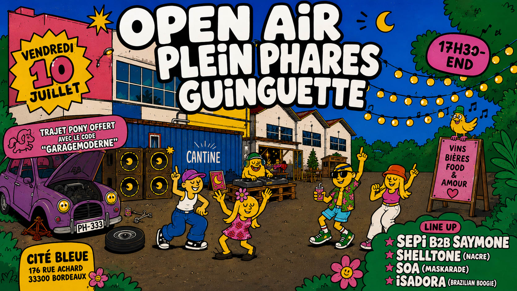 Open Air Pleins Phares Guinguette // Gratuit Cover