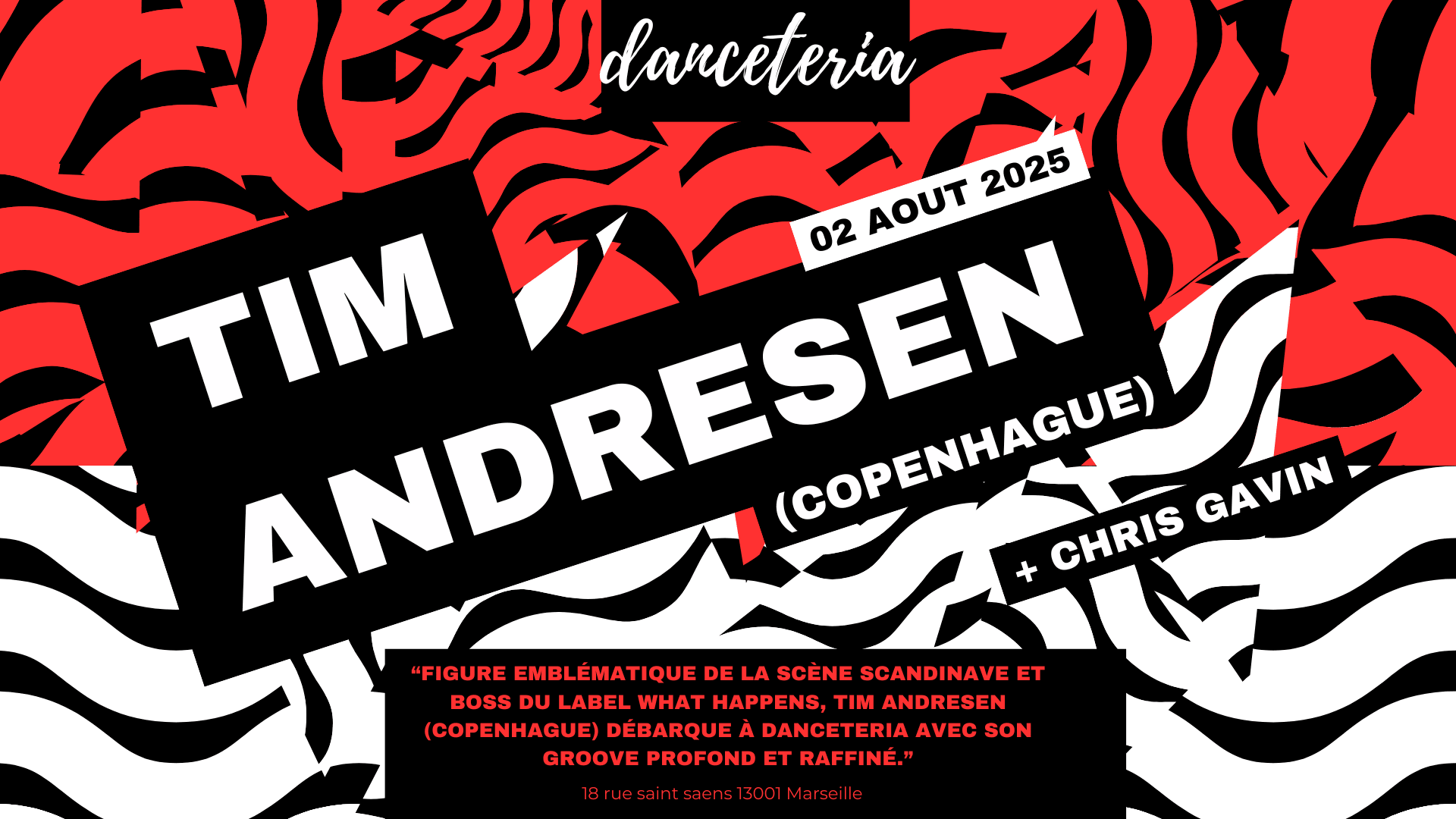 Tim Andresen (Copenhagen) @ Danceteria Cover