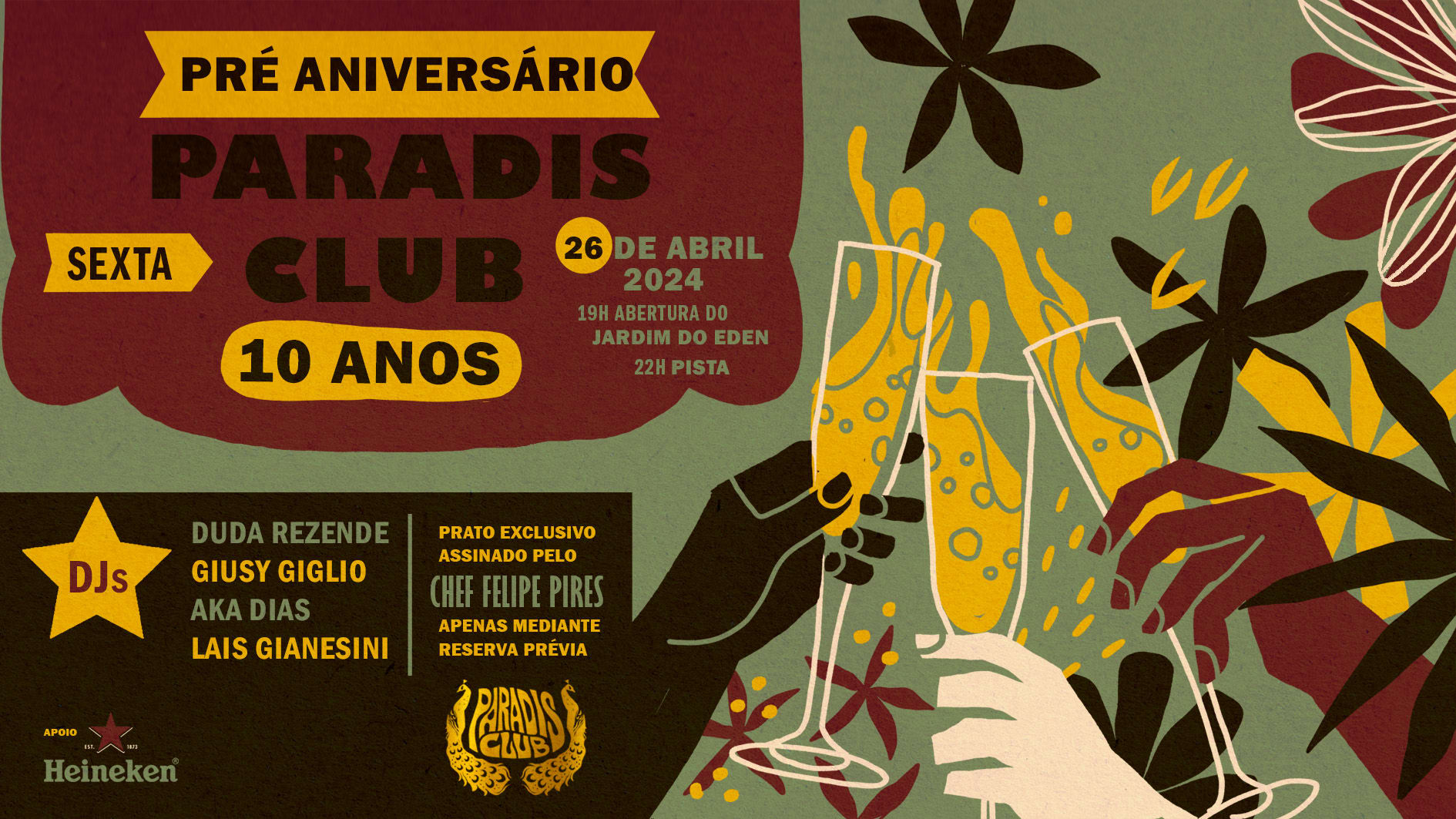 | Pré Aniversário Paradis Club | Cover