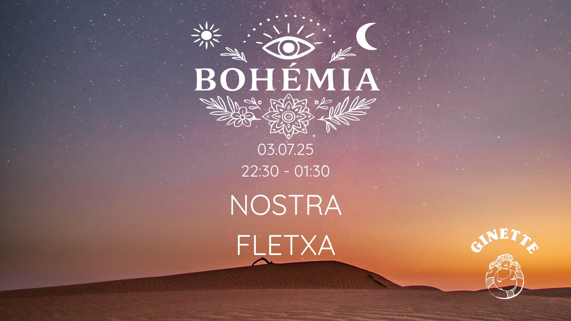 Bohémia : Nostra / Fletxa @ Ginette Plage - 03.07.25 Cover