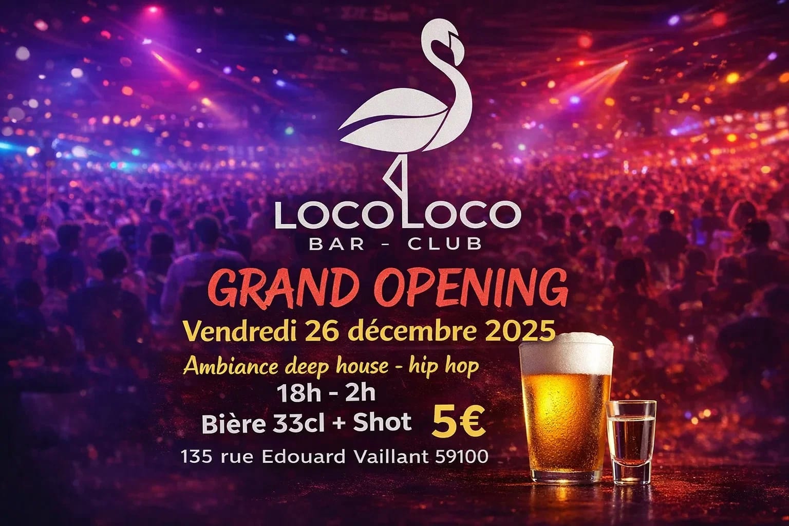 Grand Opening – Loco Loco Bar-Club Cover